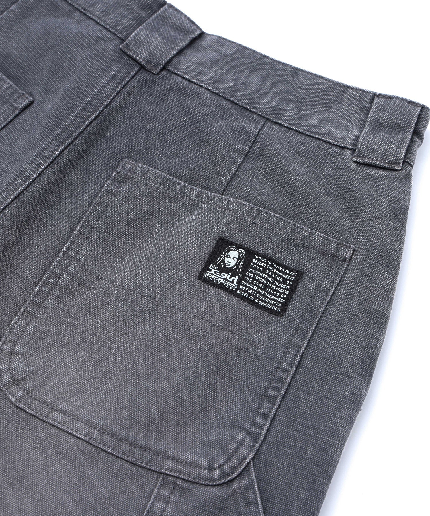 FADED 2WAY WIDE LEG WORK PANTS
