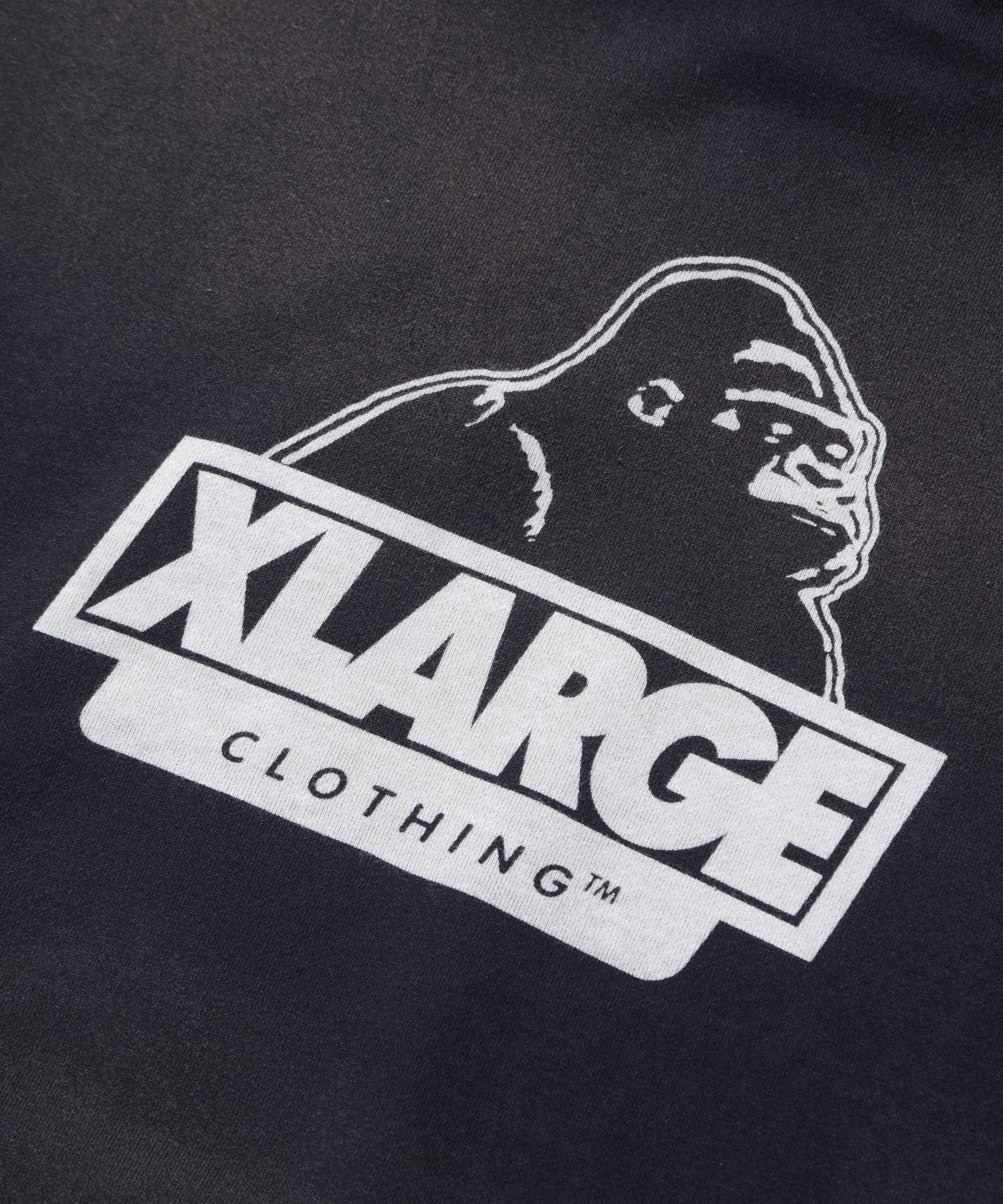 DISCHARGE PRINTED SLANTED OG HOODED SWEATSHIRT