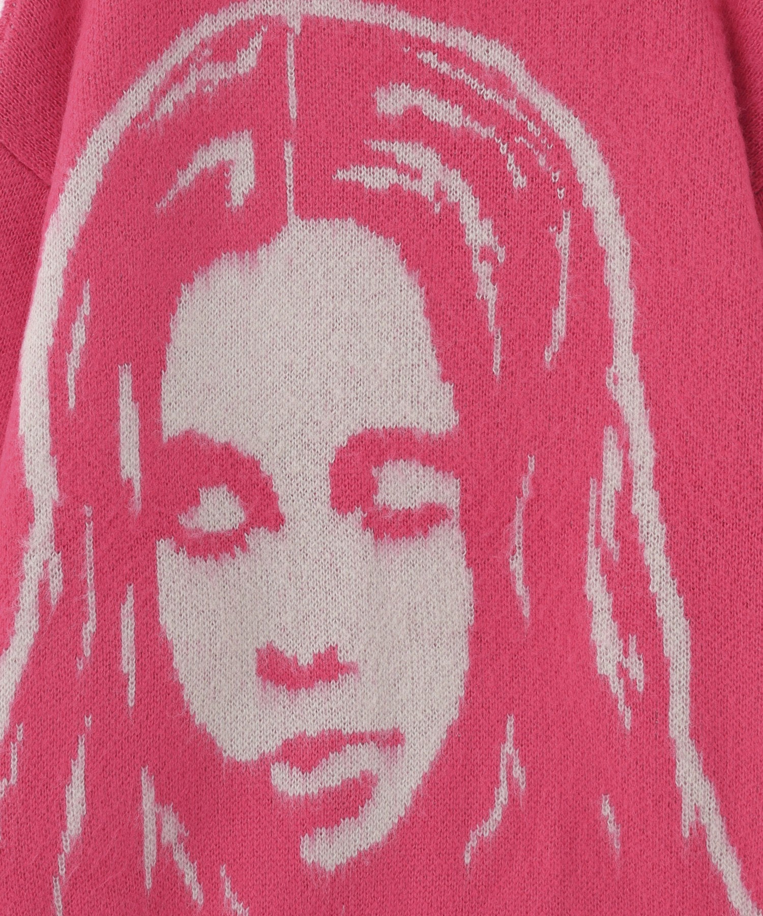 FACE JACQUARD KNIT CARDIGAN