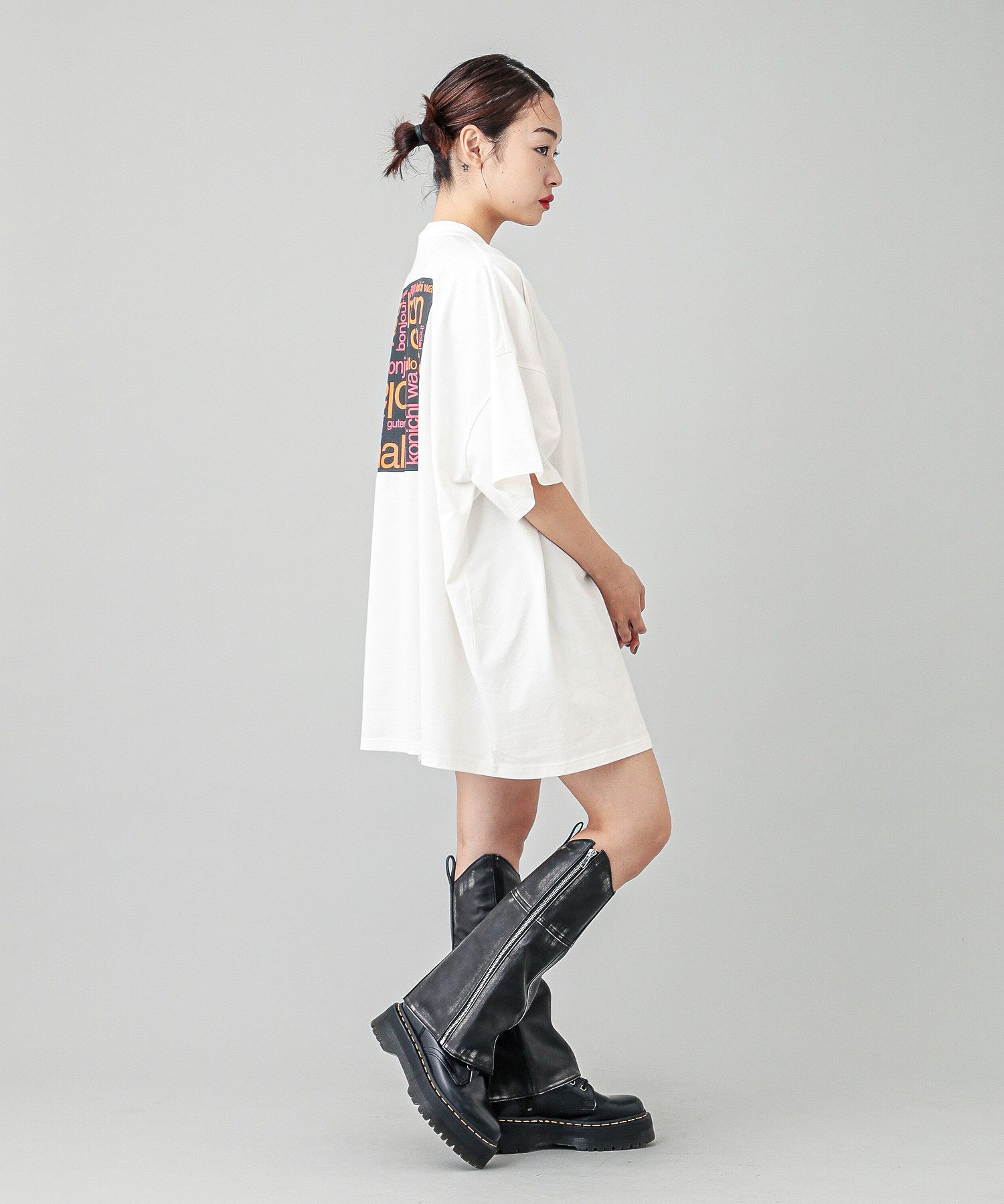 BONJOUR LOGO S/S BIG TEE DRESS