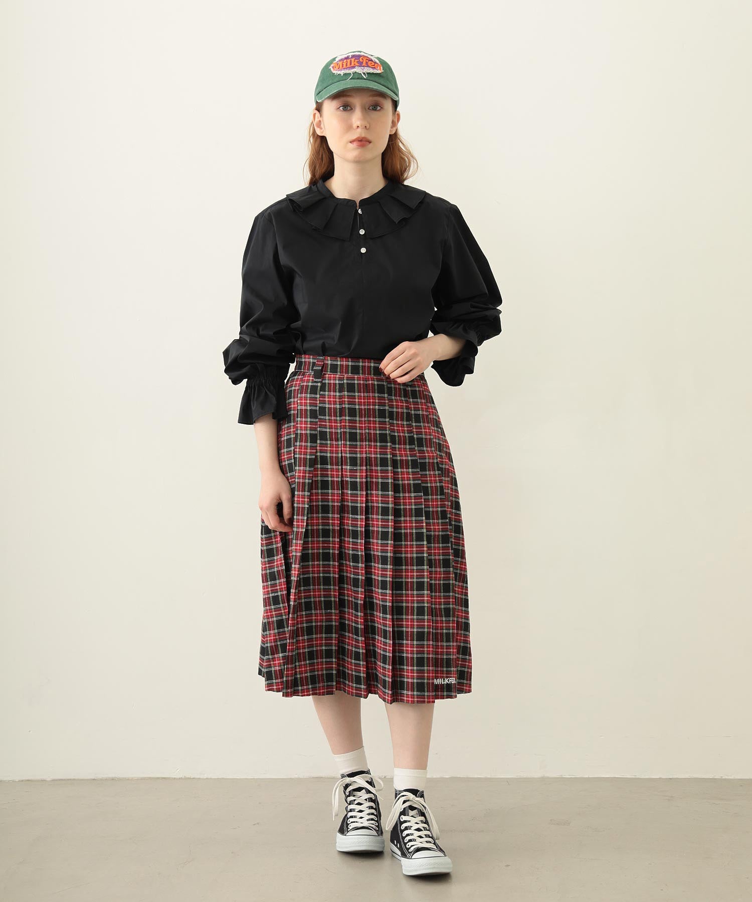 MULTI RUFFLE COLLAR BLOUSE