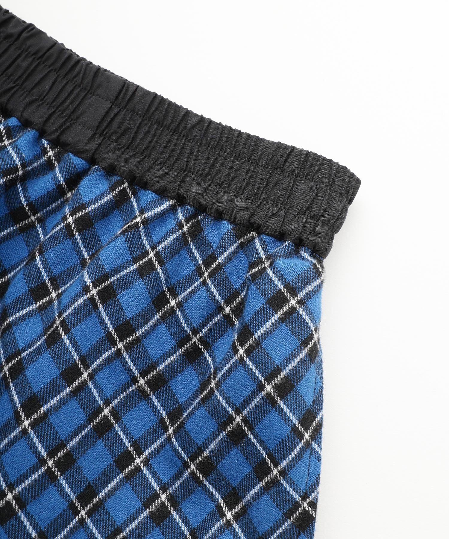 PLAID PATCHWORK SKIRT MILKFED.