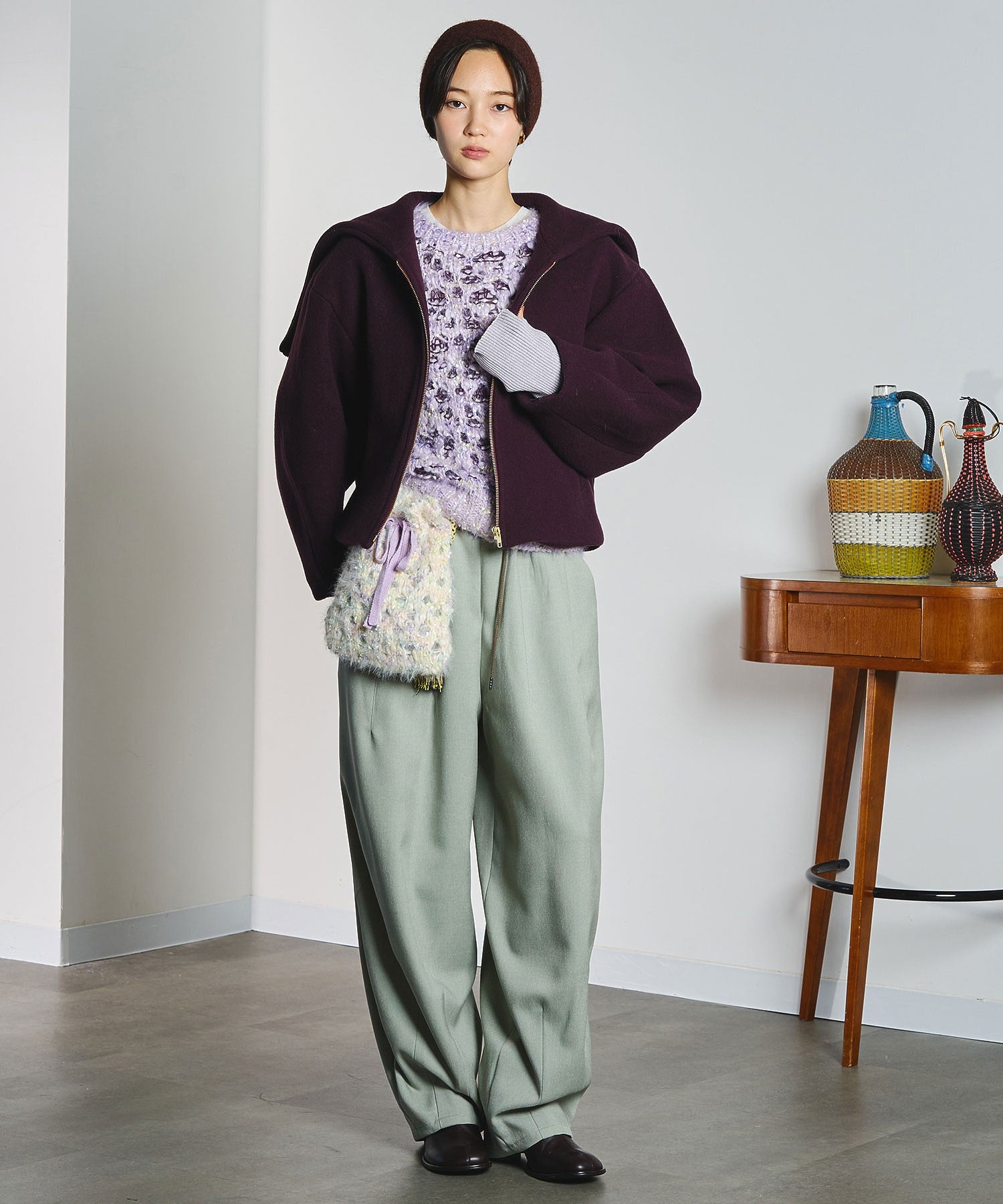 mici/MESH KNIT SHOULDER BAG