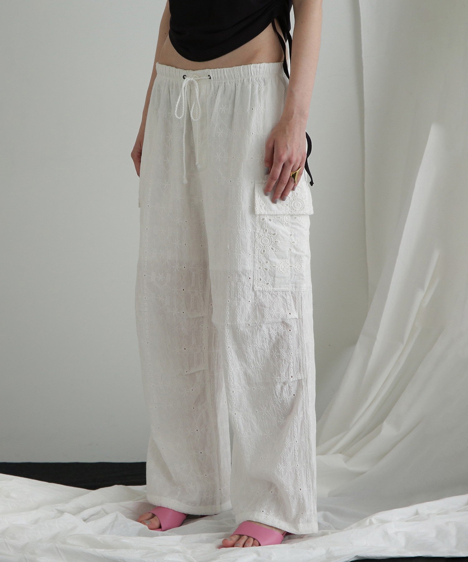 レースカーゴパンツ