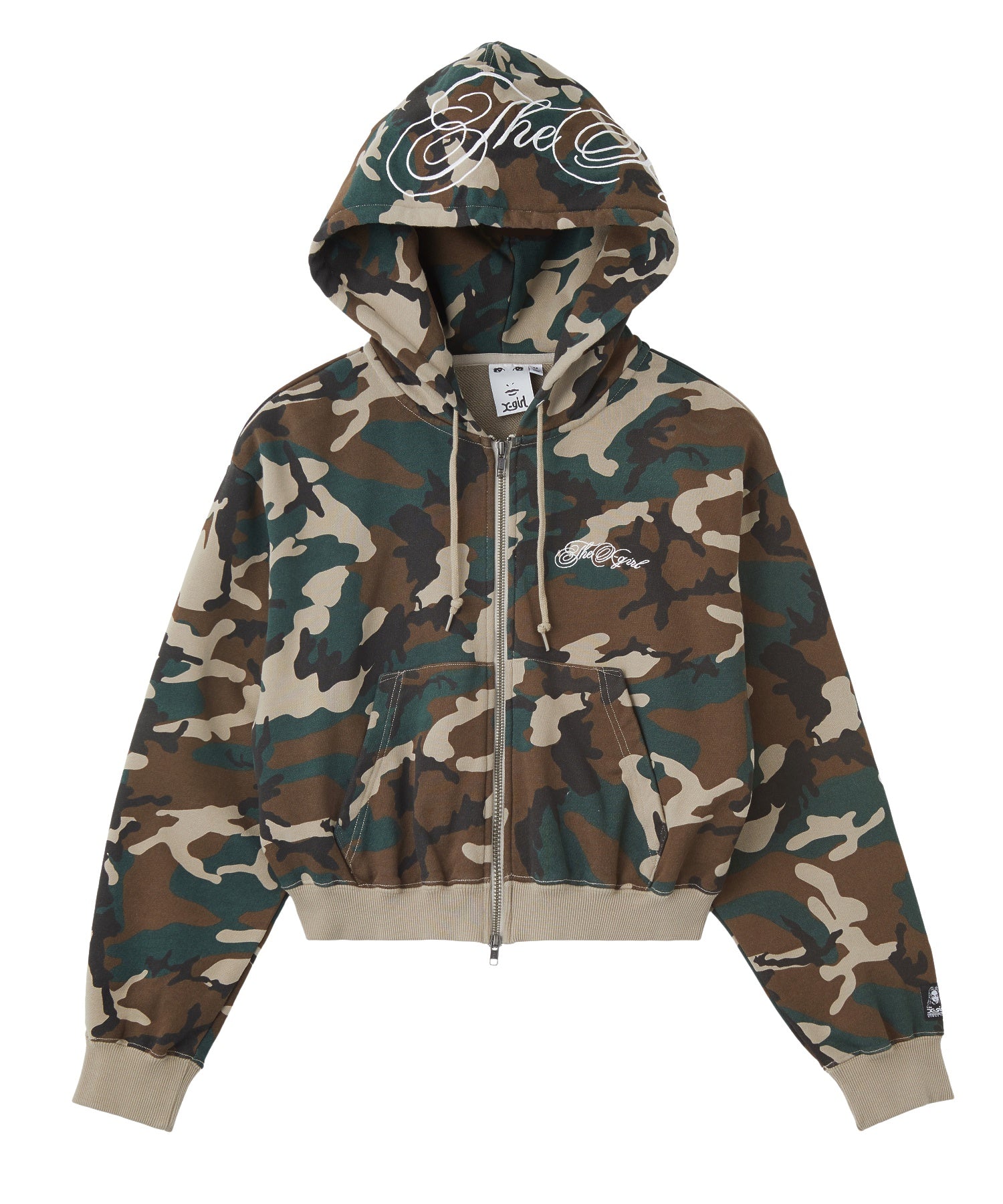 ALL OVER PRINT COMPACT ZIP UP SWEAT HOODIE