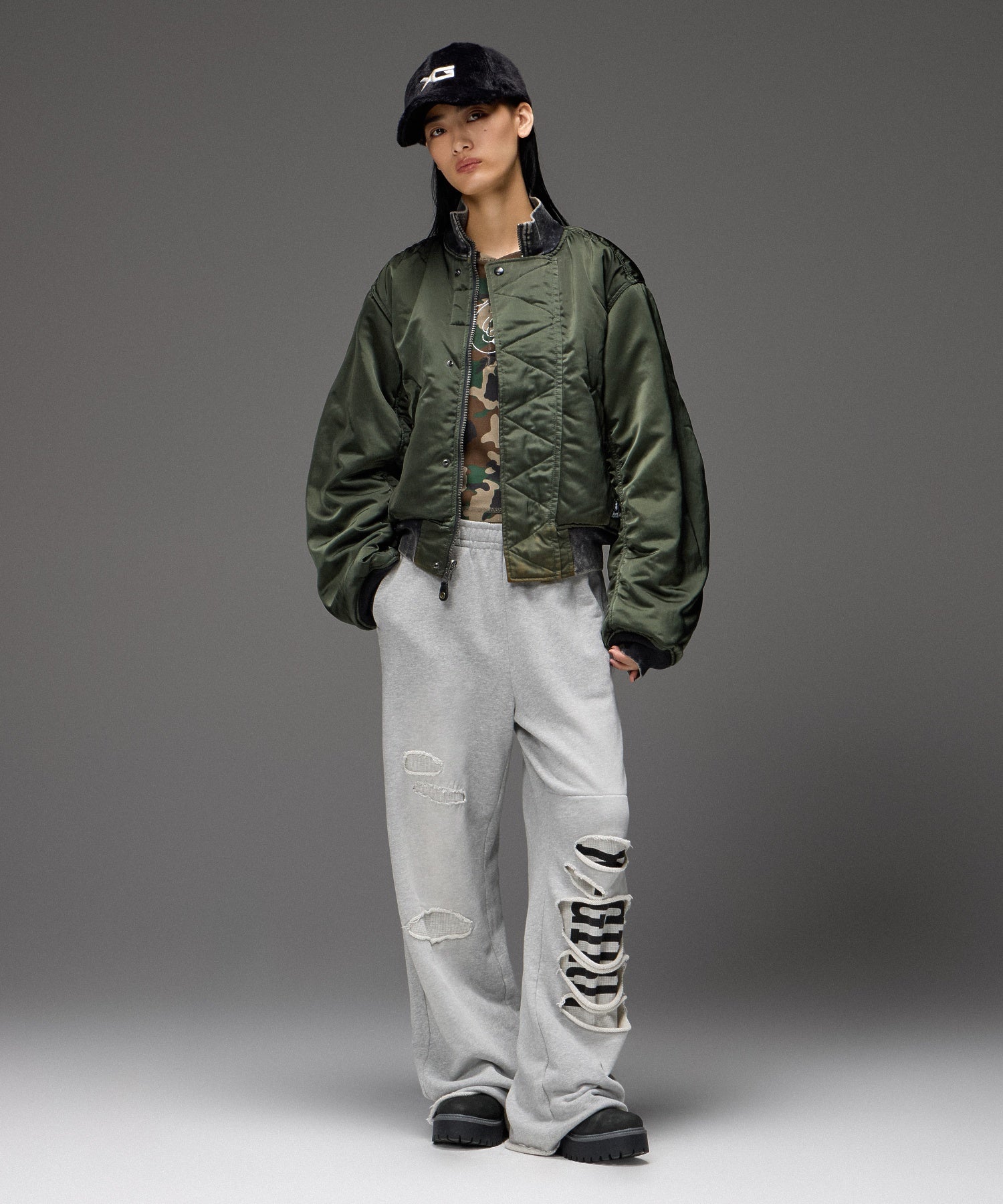 REVERSIBLE FADED MA-1 JACKET