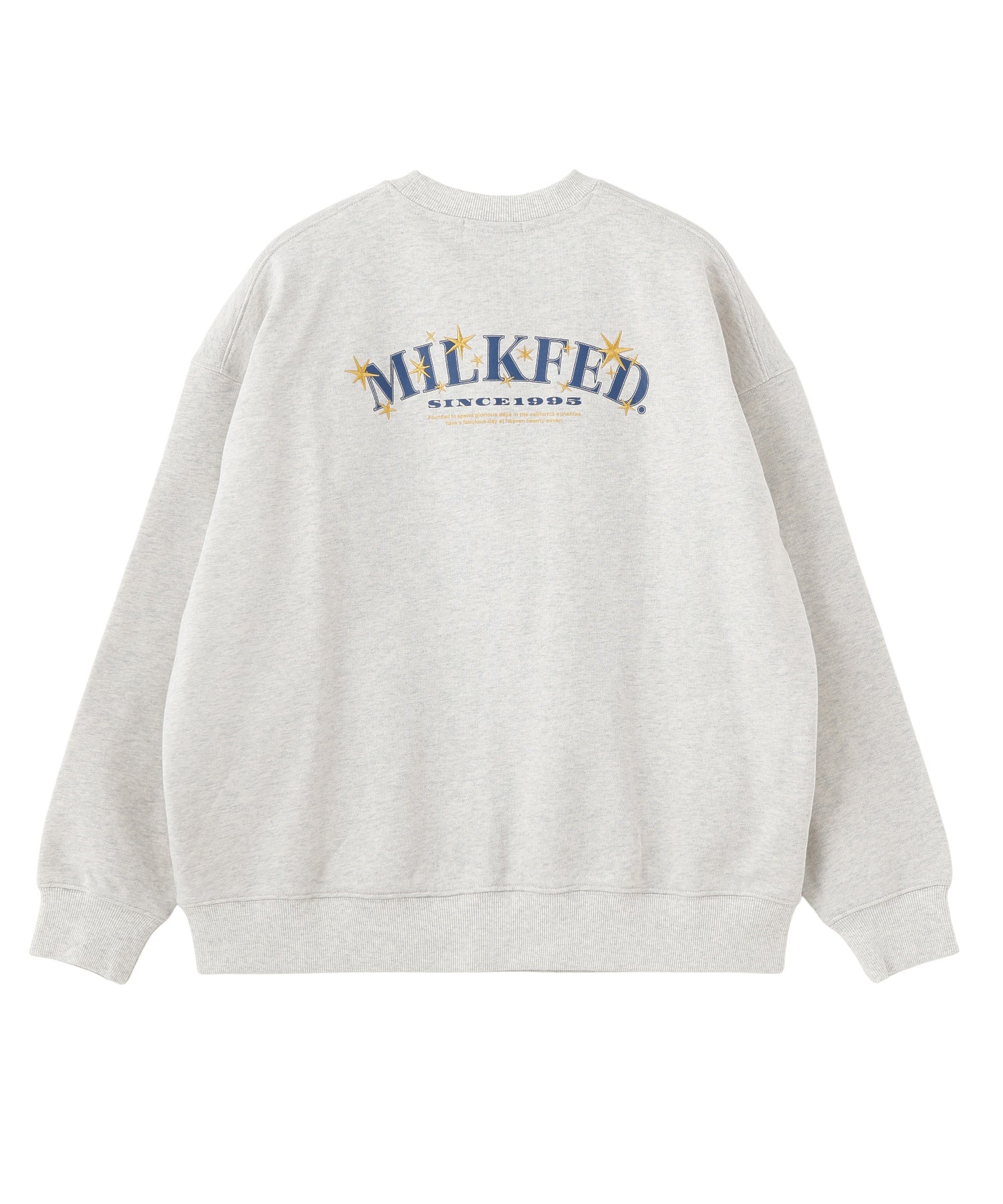 STARS AND LOGO WIDE CREW SWEAT