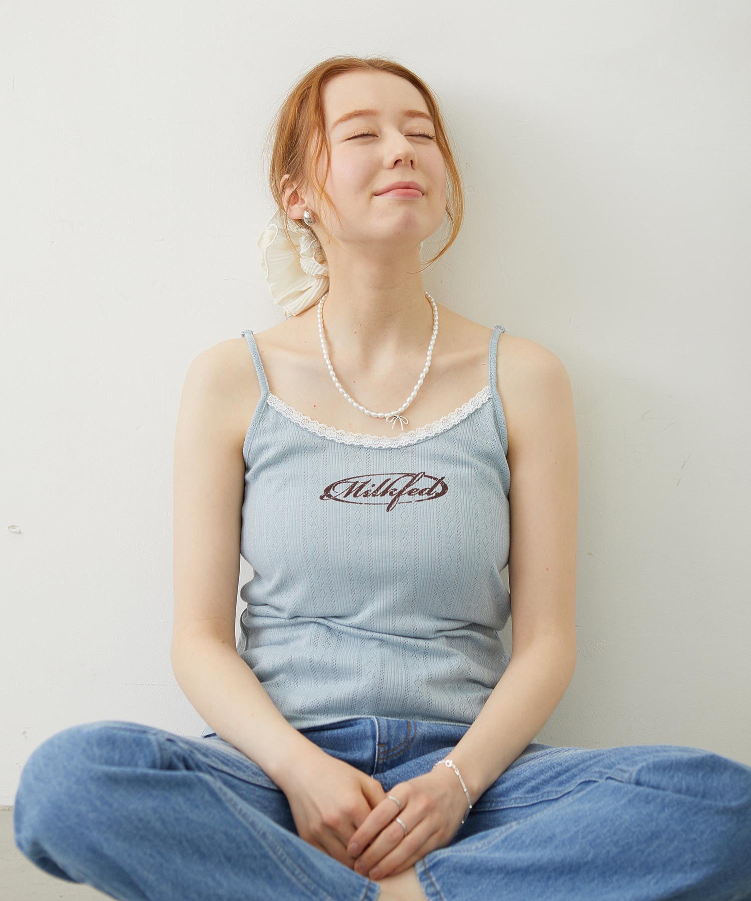 OVAL LOGO LACE CAMISOLE