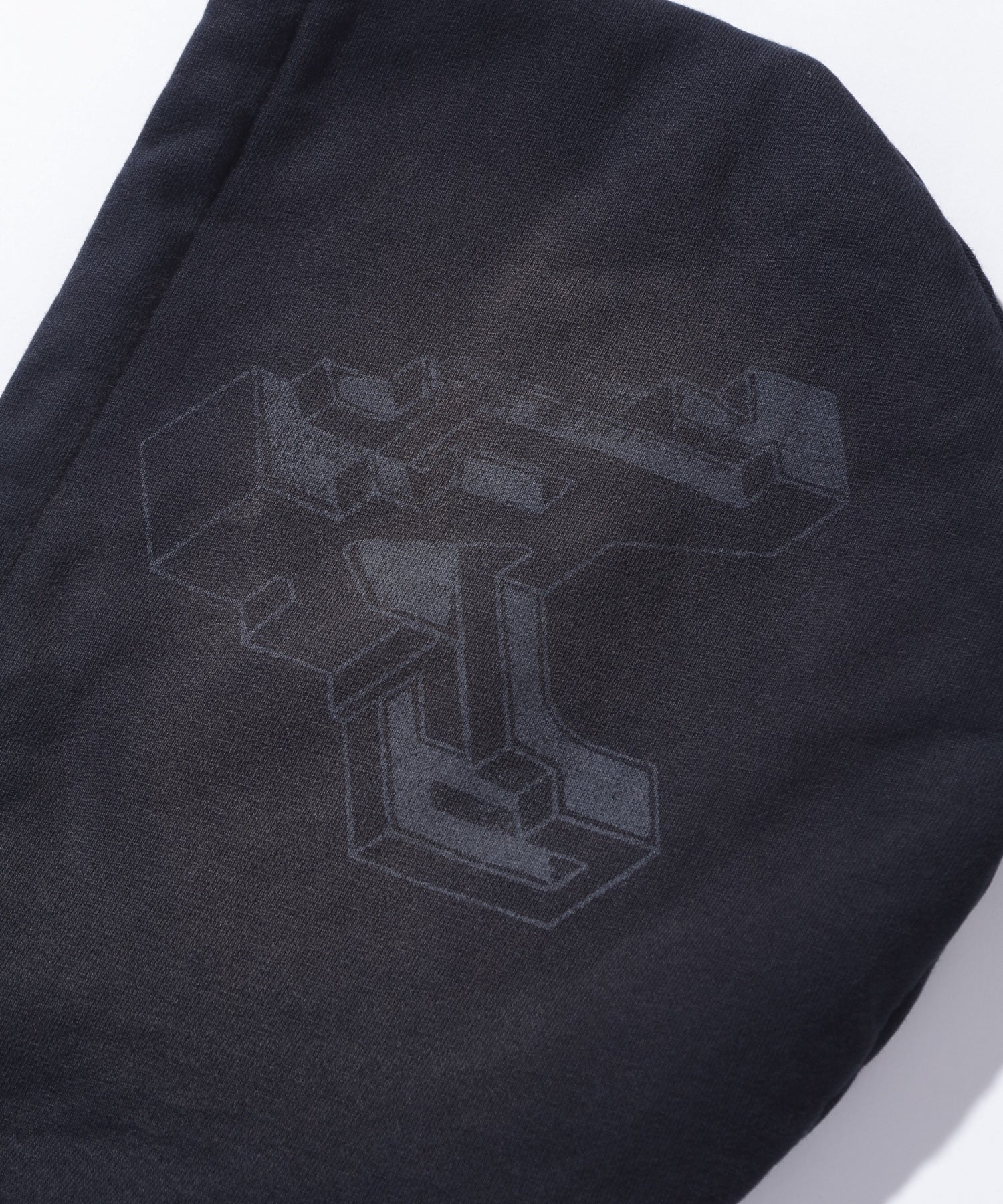 GEOMETRIC ZIP UP HOODED SWEATSHIRT