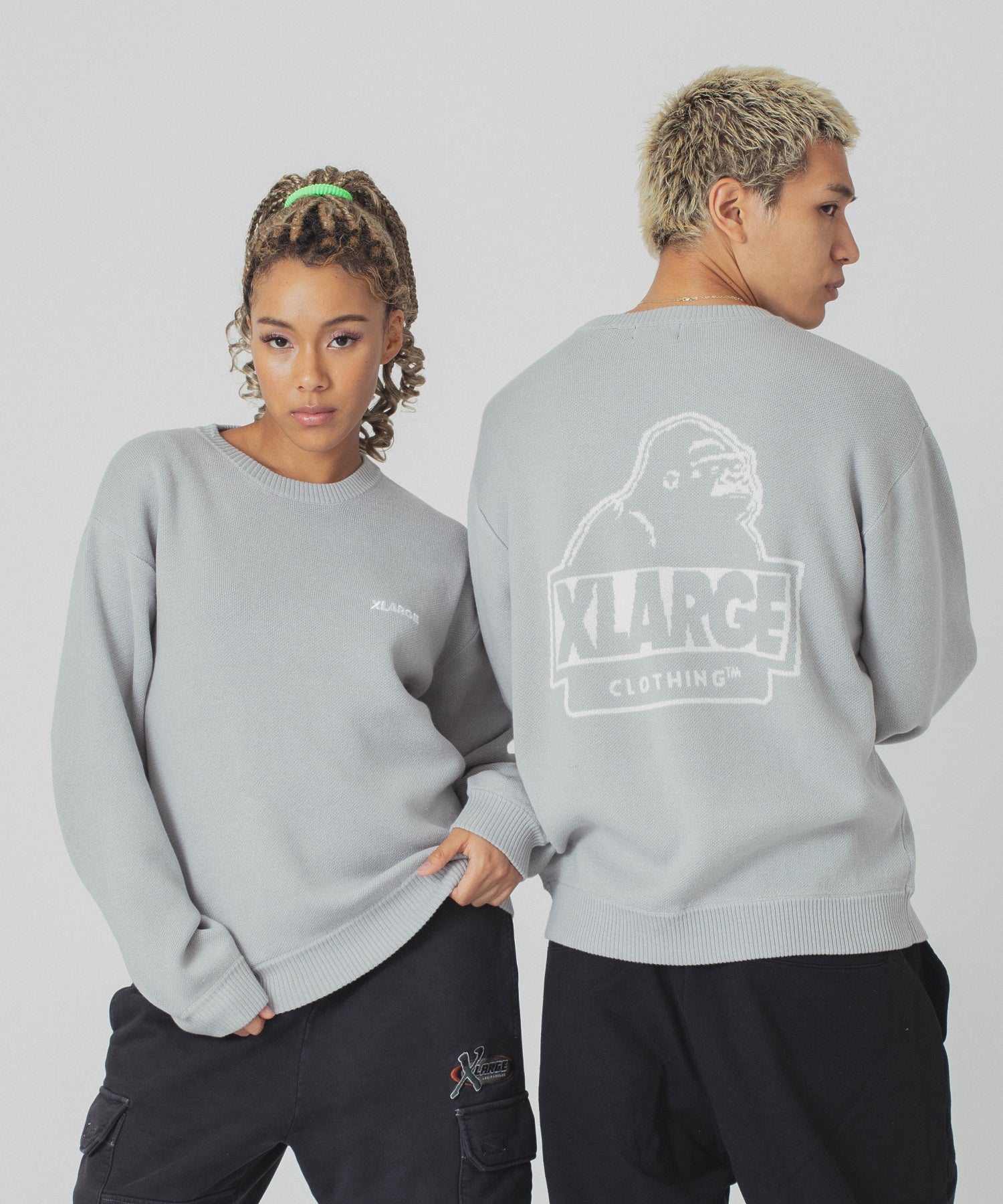 SLANTED OG CREWNECK KNIT TOP