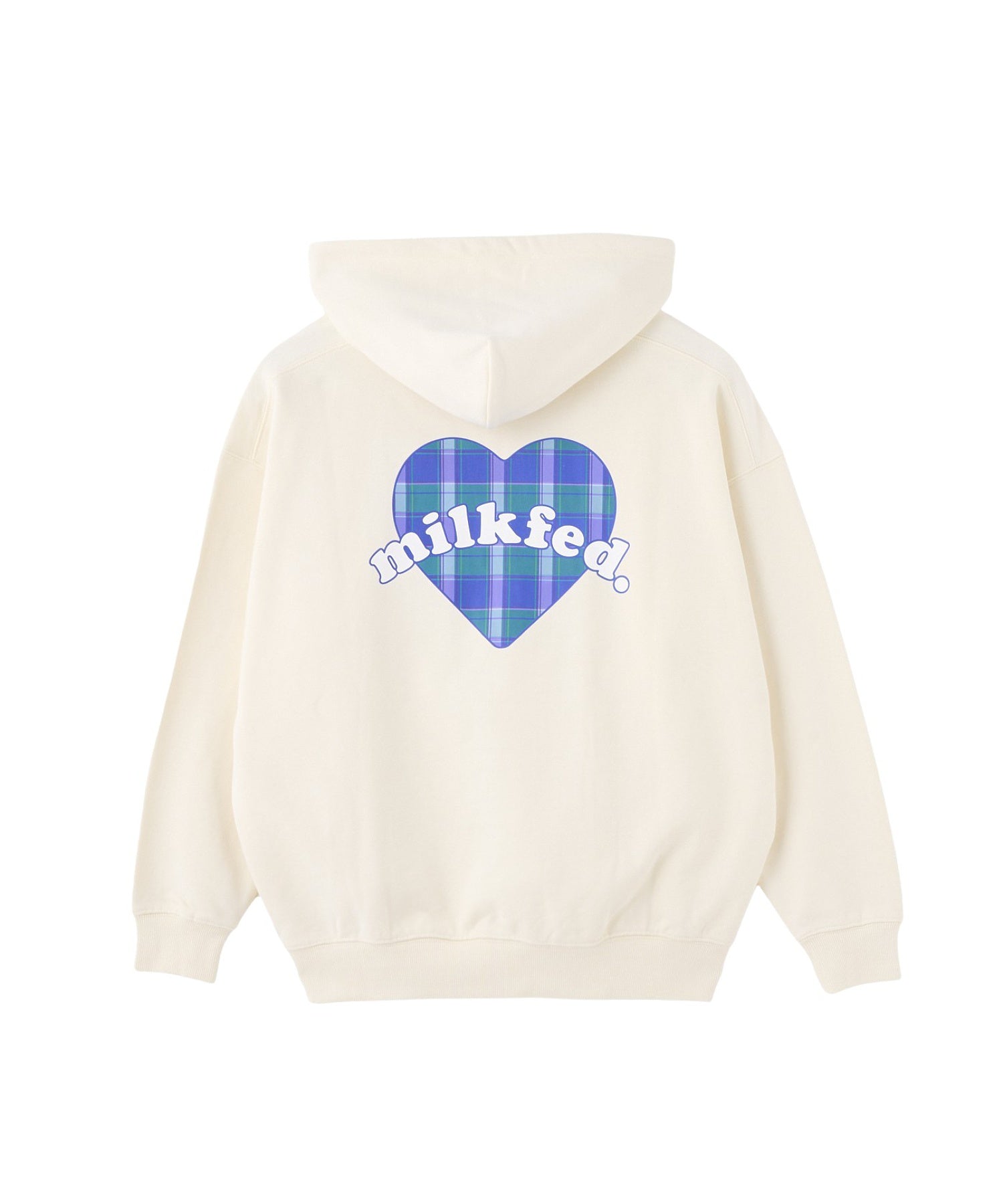 PLAID HEART SWEAT HOODIE