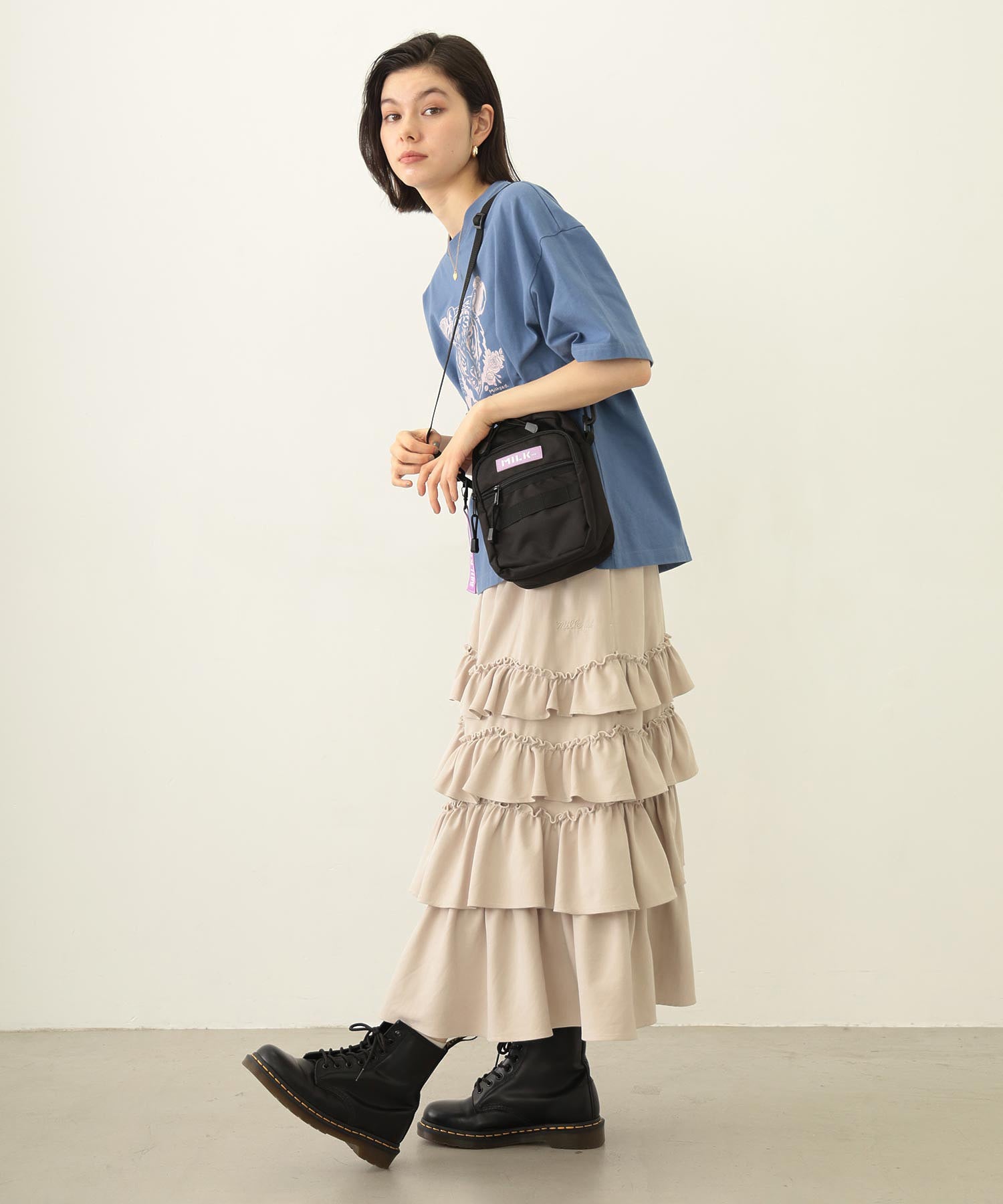 ACTIVE FRONT POCKET MOLLE SHOULDER BAG MILKFED.
