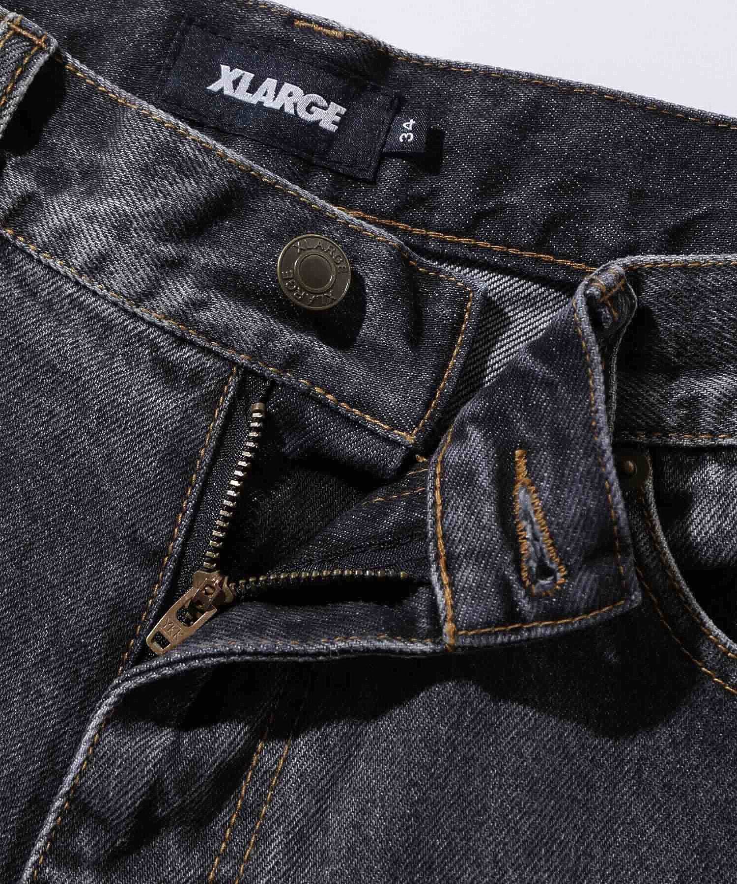LA STITCH WIDE LEG DENIM PANTS