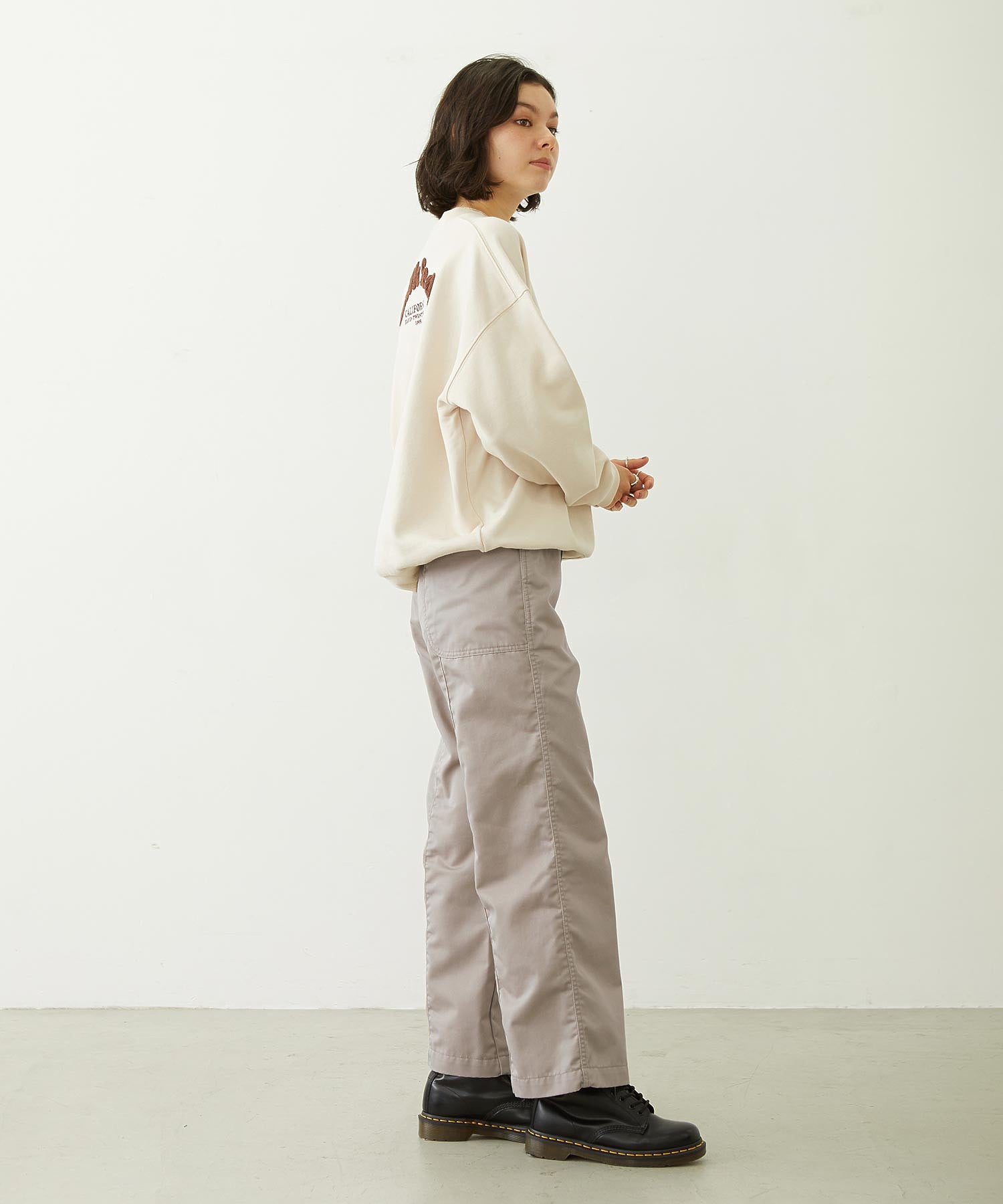 COOPER LOGO WIDE CREW SWEAT TOP