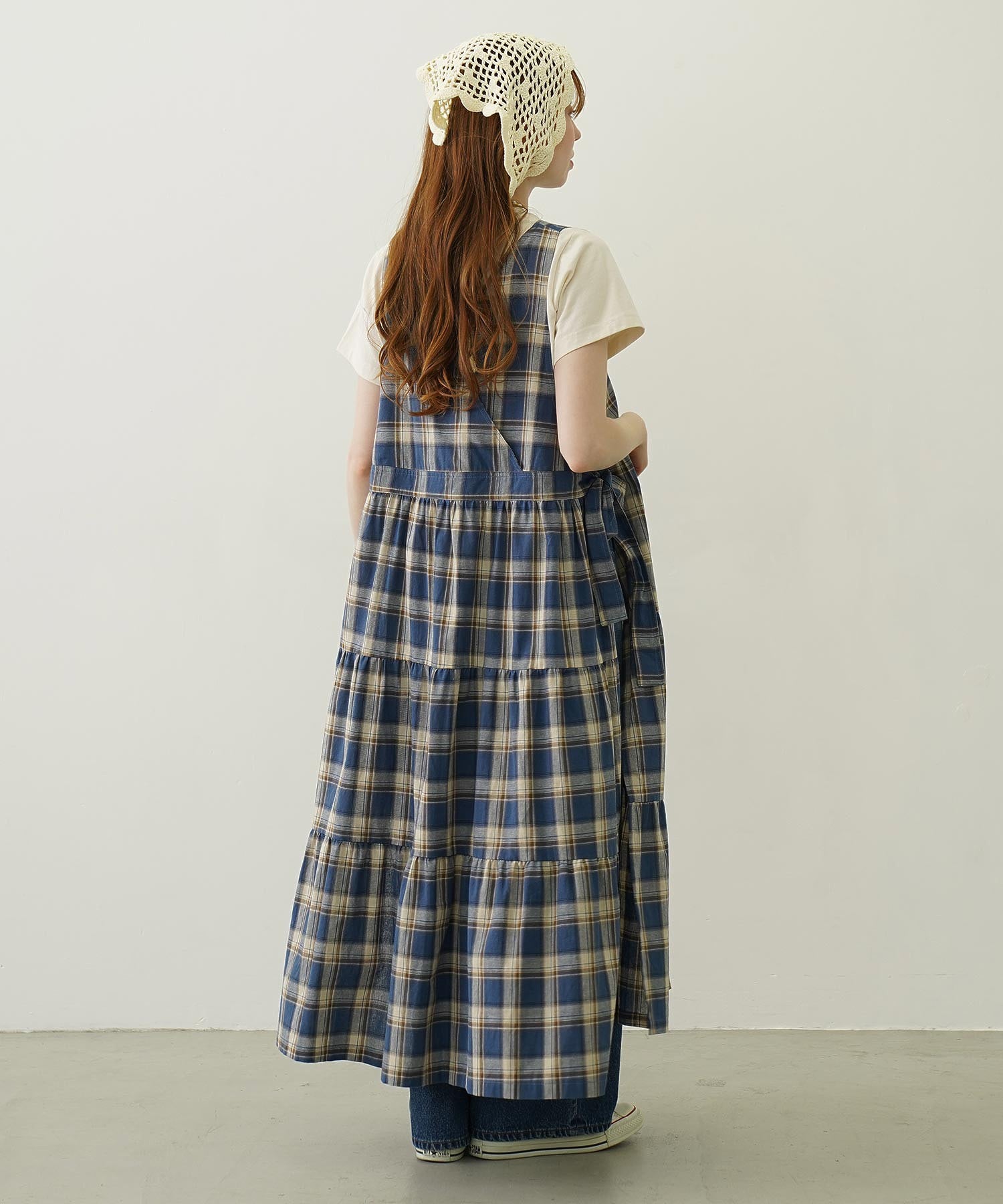 APRON TIERED DRESS