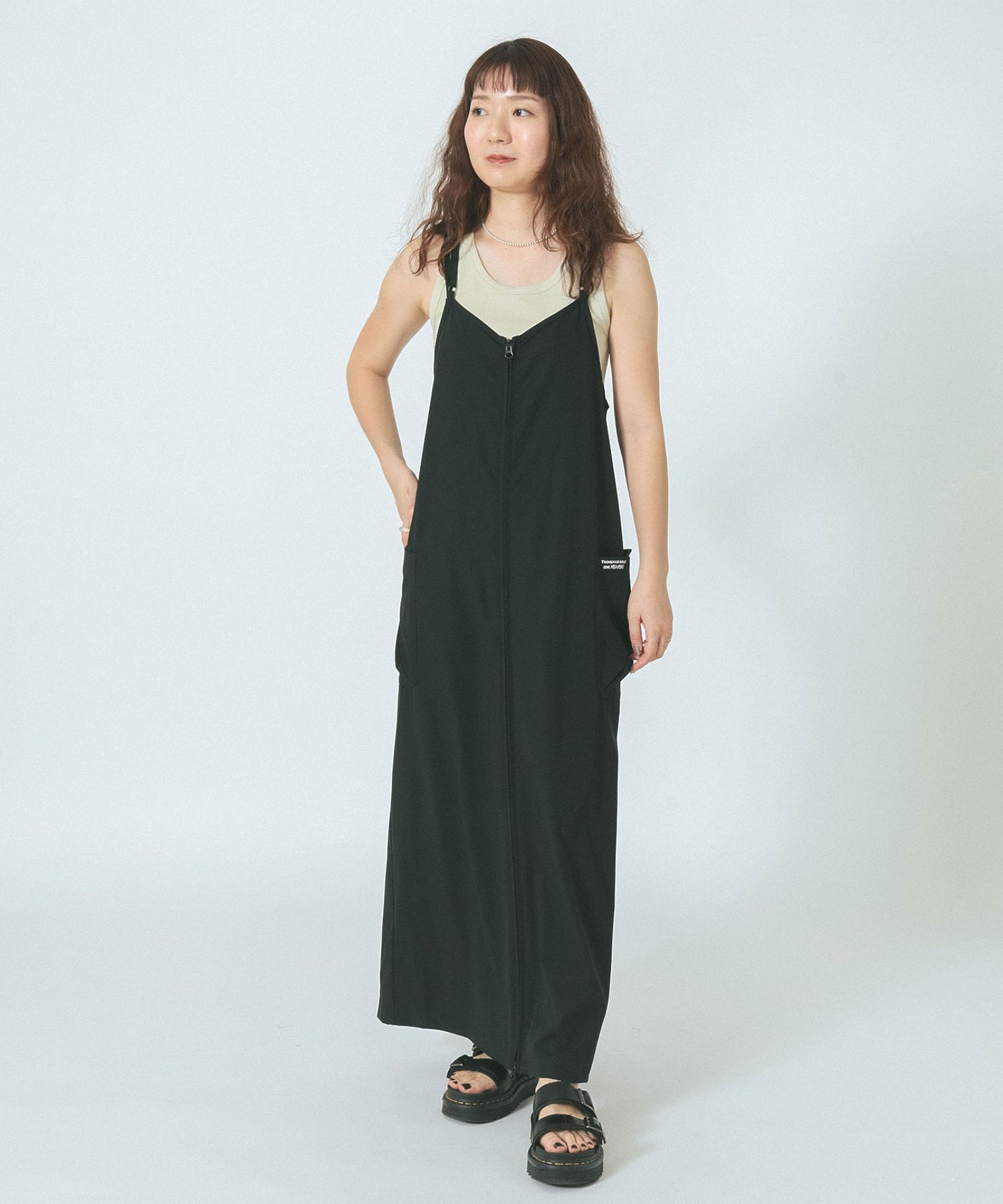 THOUSAND MILExGENE HEAVENS/BACK CROSS NALLOW STRAP DRESS