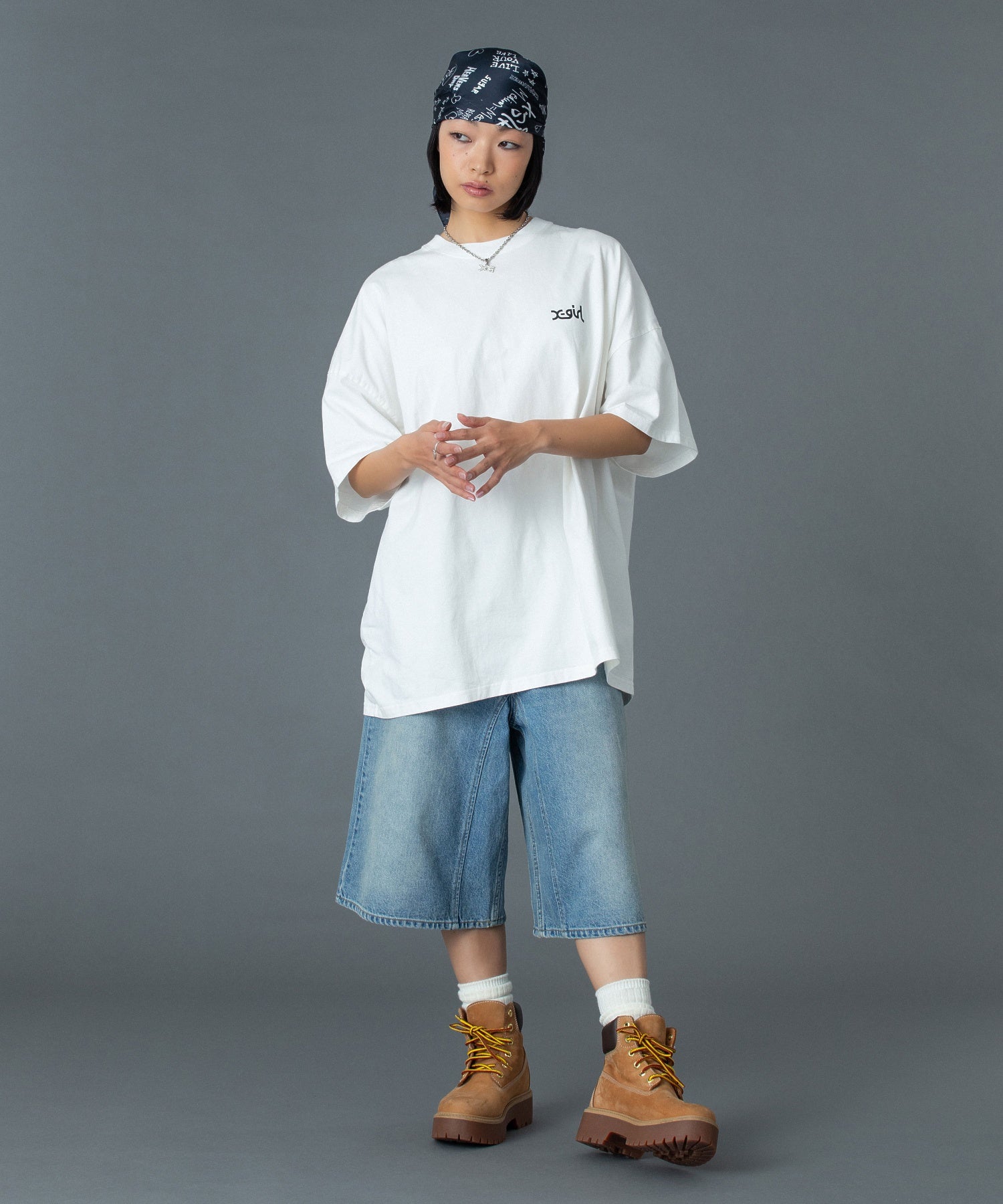 LEOPARD BOX LOGO S/S BIG TEE DRESS