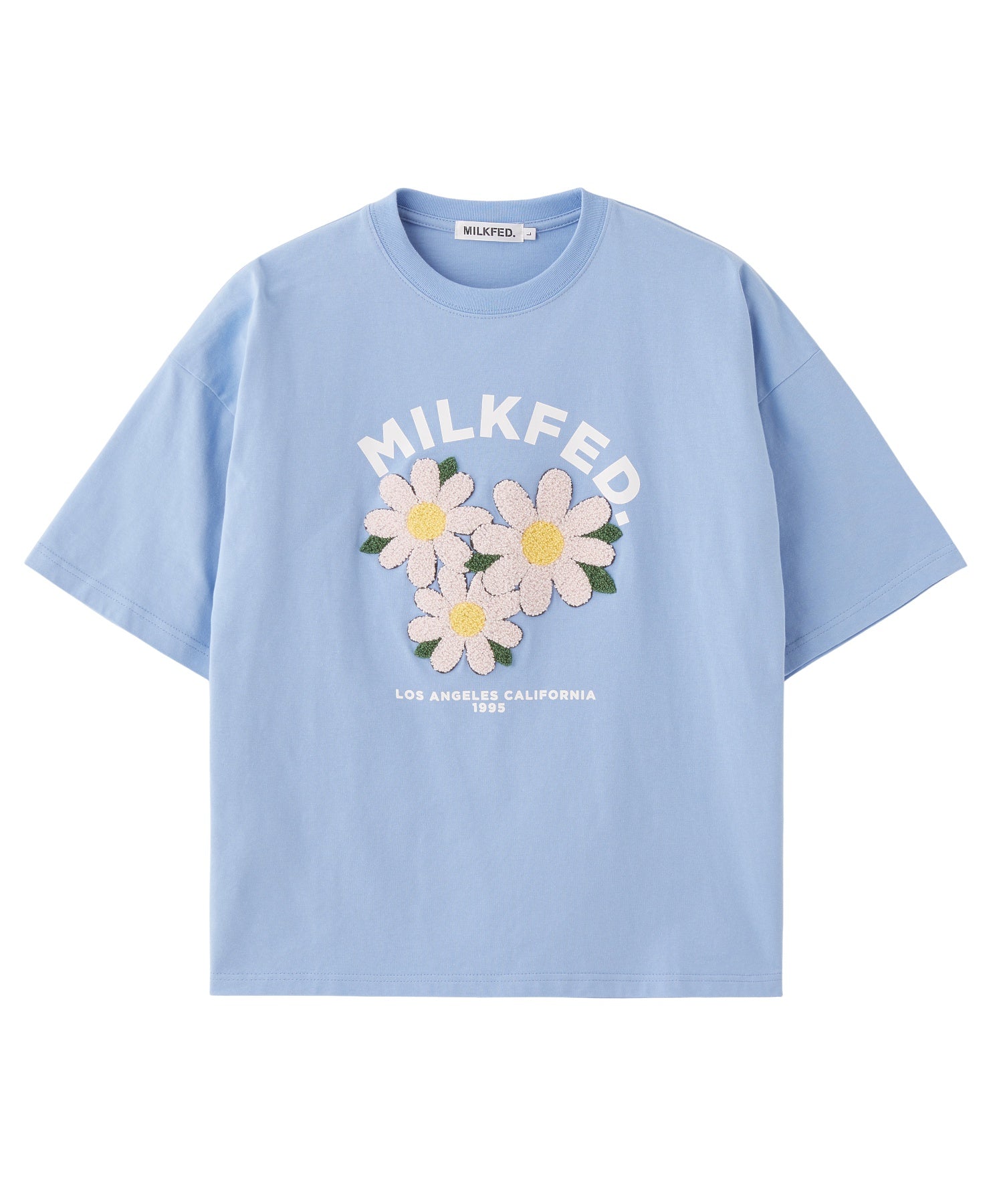 FLOWER SAGARA EMBROIDERY WIDE S/S TEE