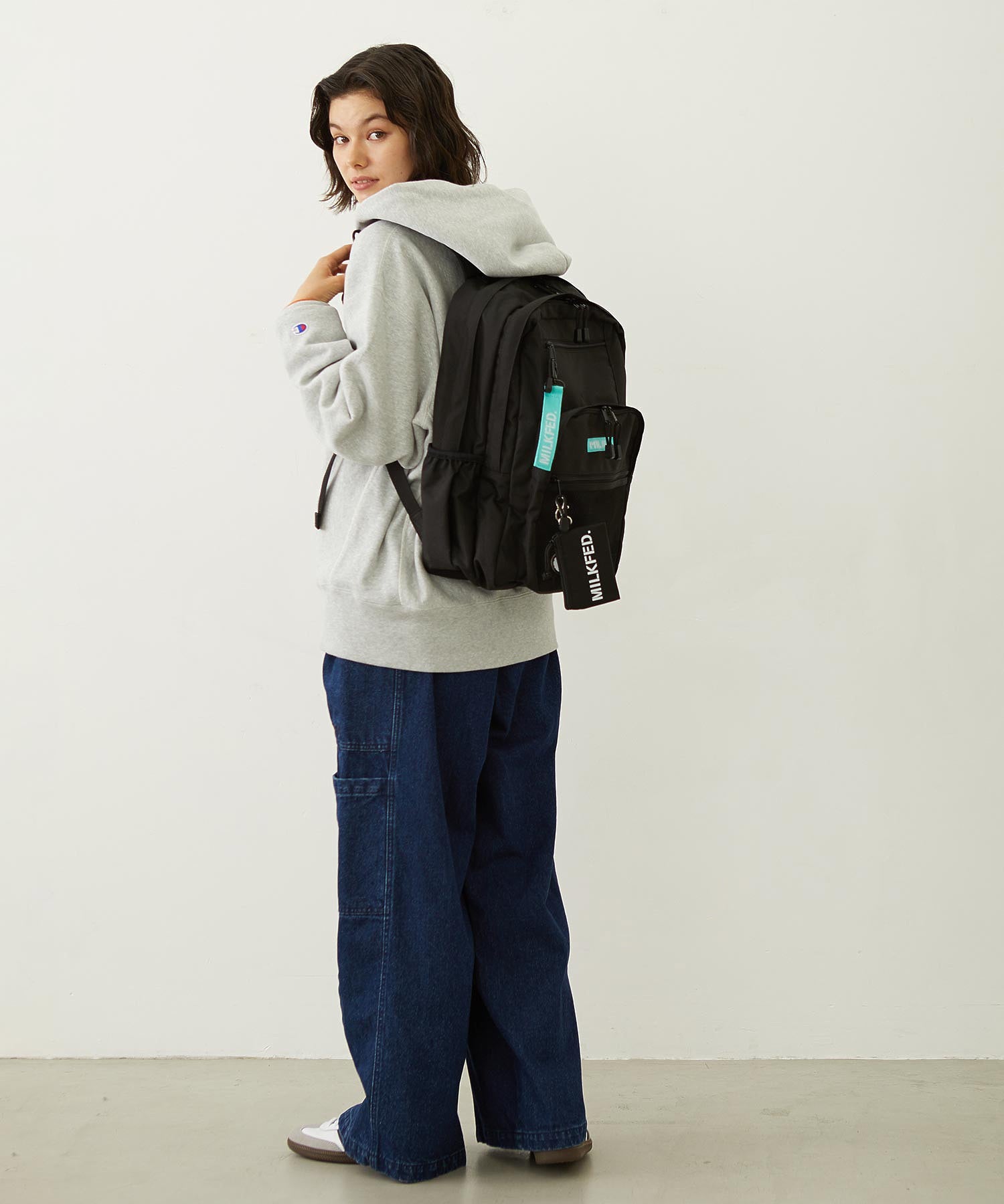 W ZIP BACKPACK LtGREEN