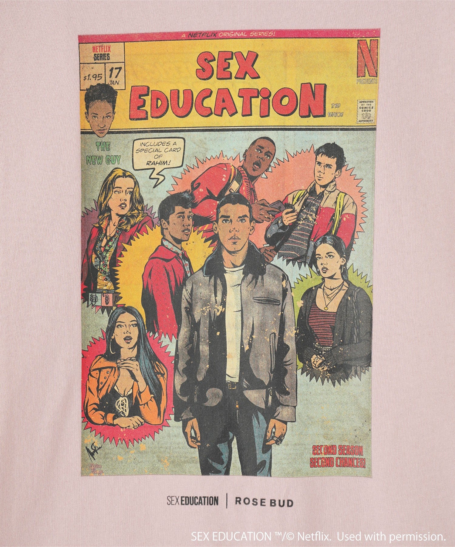 Netflix Series ‘SEX EDUCATION’ × ROSE BUD/AMERICAN COMIC TEE