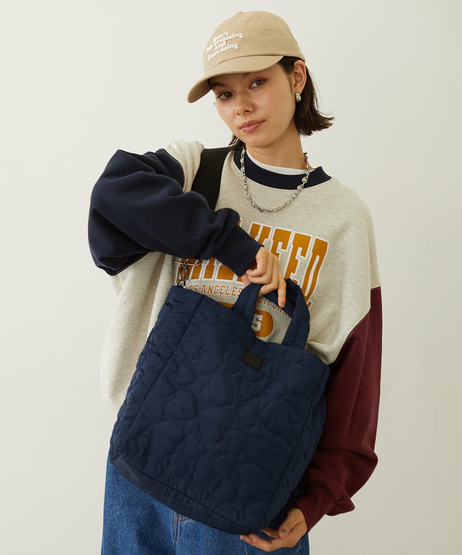 HEART QUILTED BAG