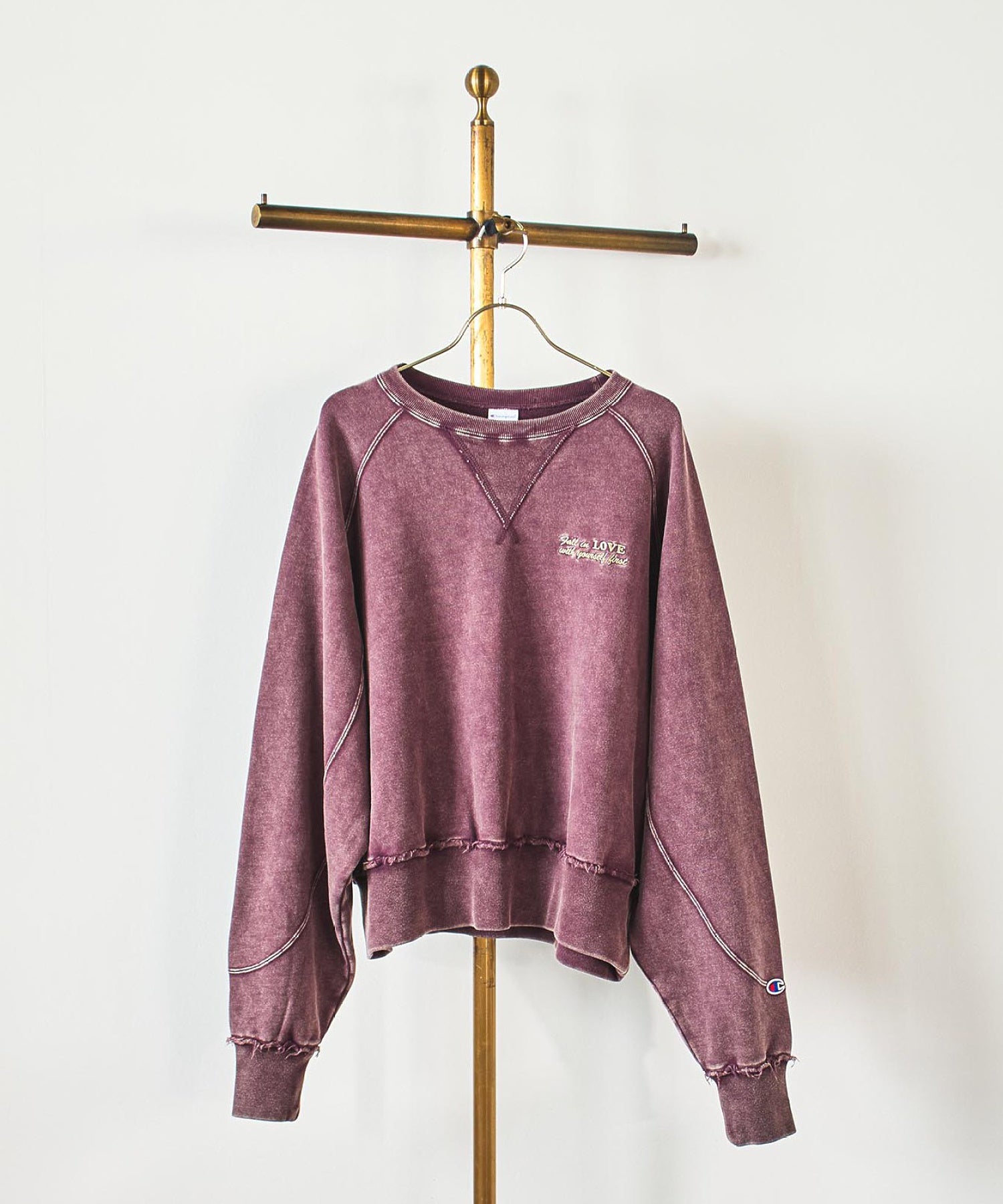 【Champion別注】ROSE BUD×Champion HEAVY WASH SWEAT
