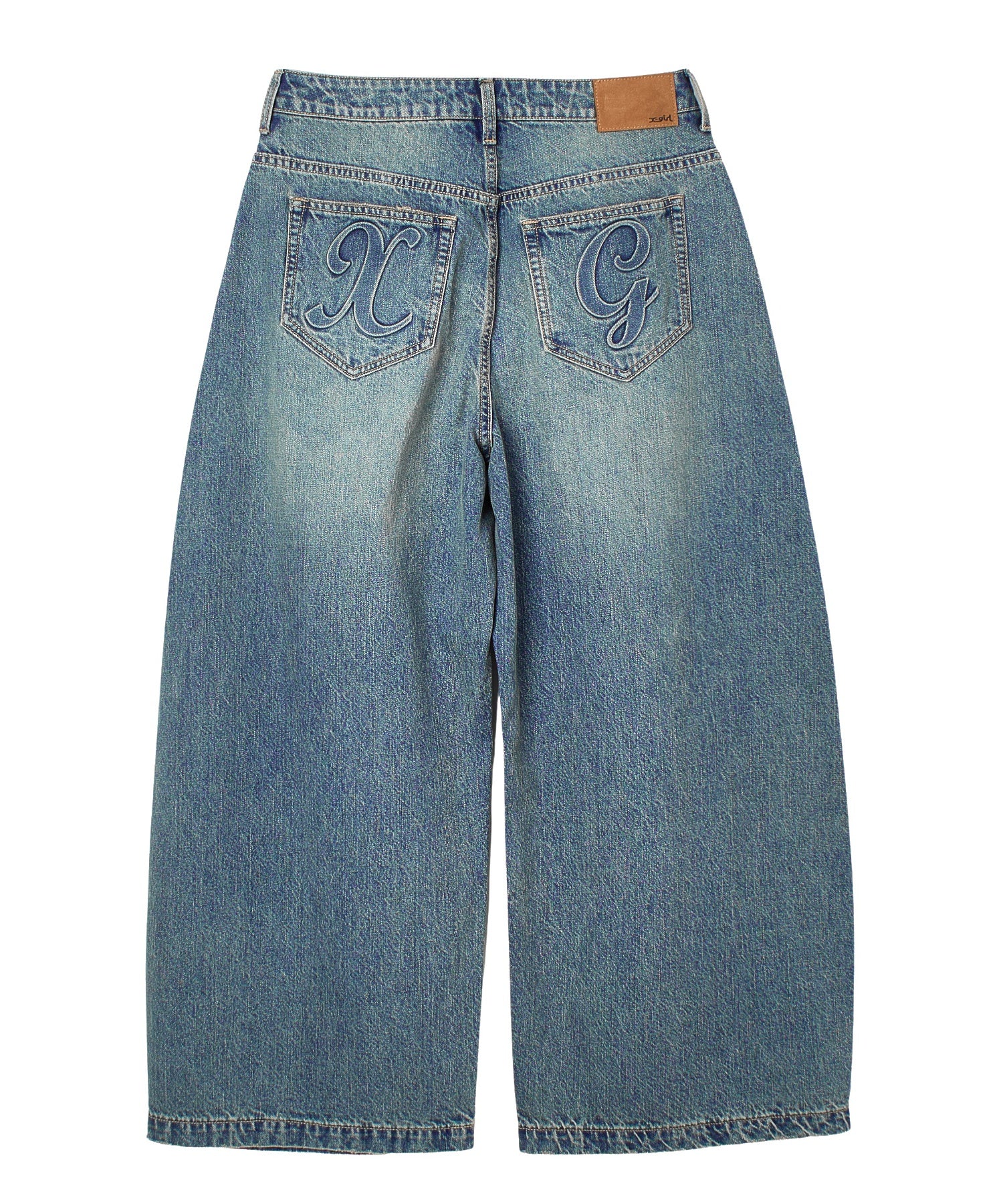 DISTRESSED BAGGY DENIM PANTS