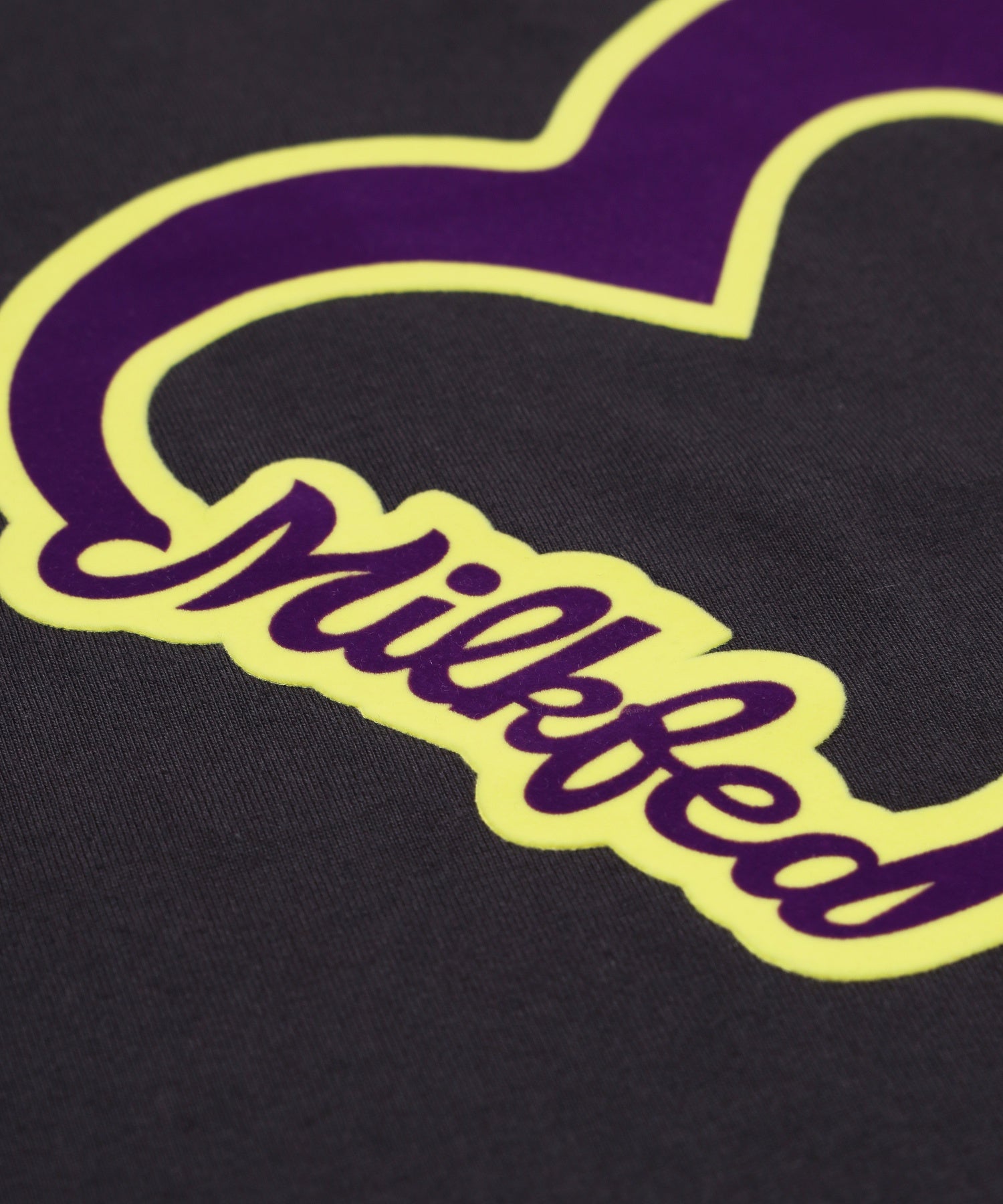 HEART LOGO FLOCK PRINT RINGER TEE