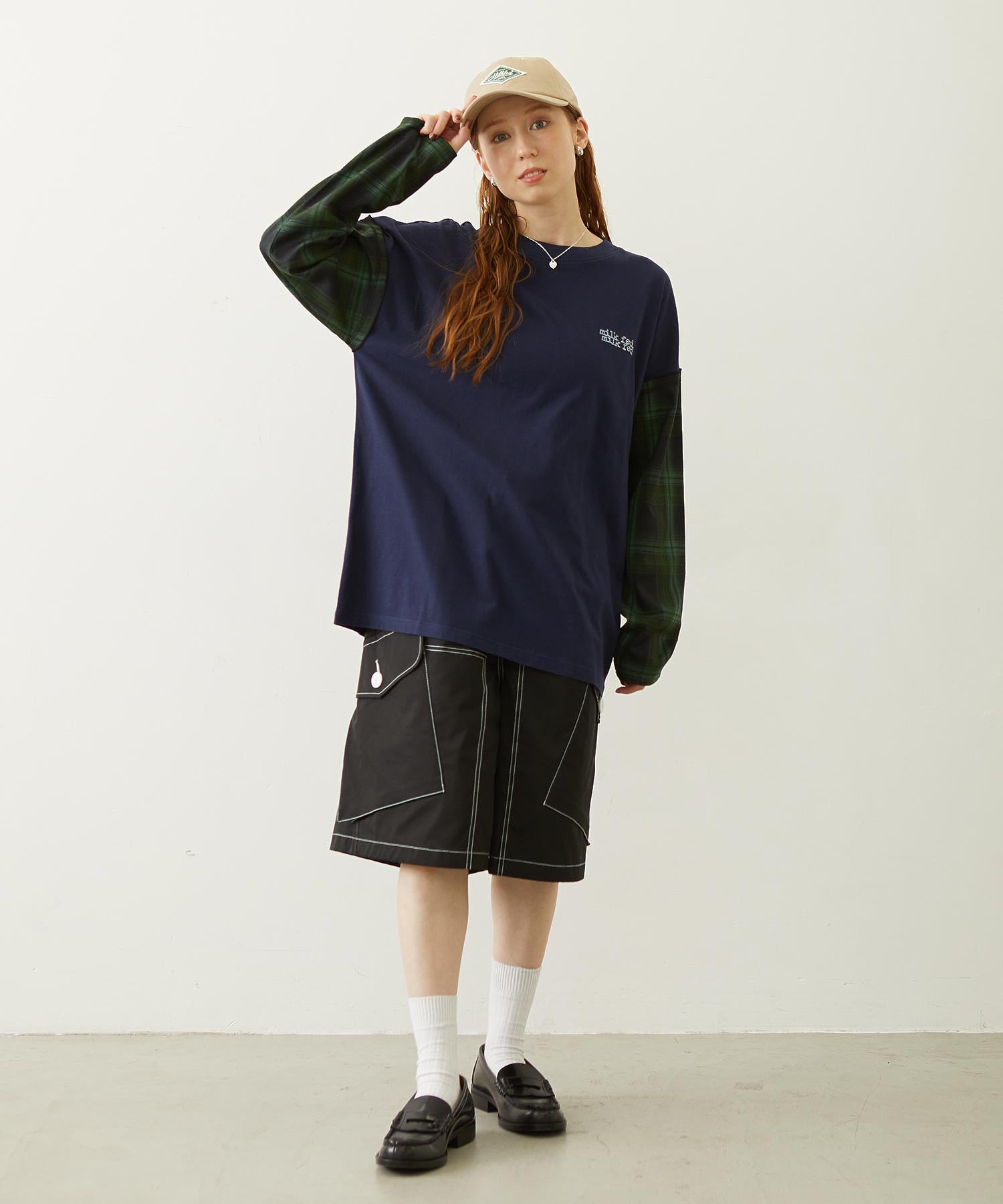 LABEL TWILL CAP