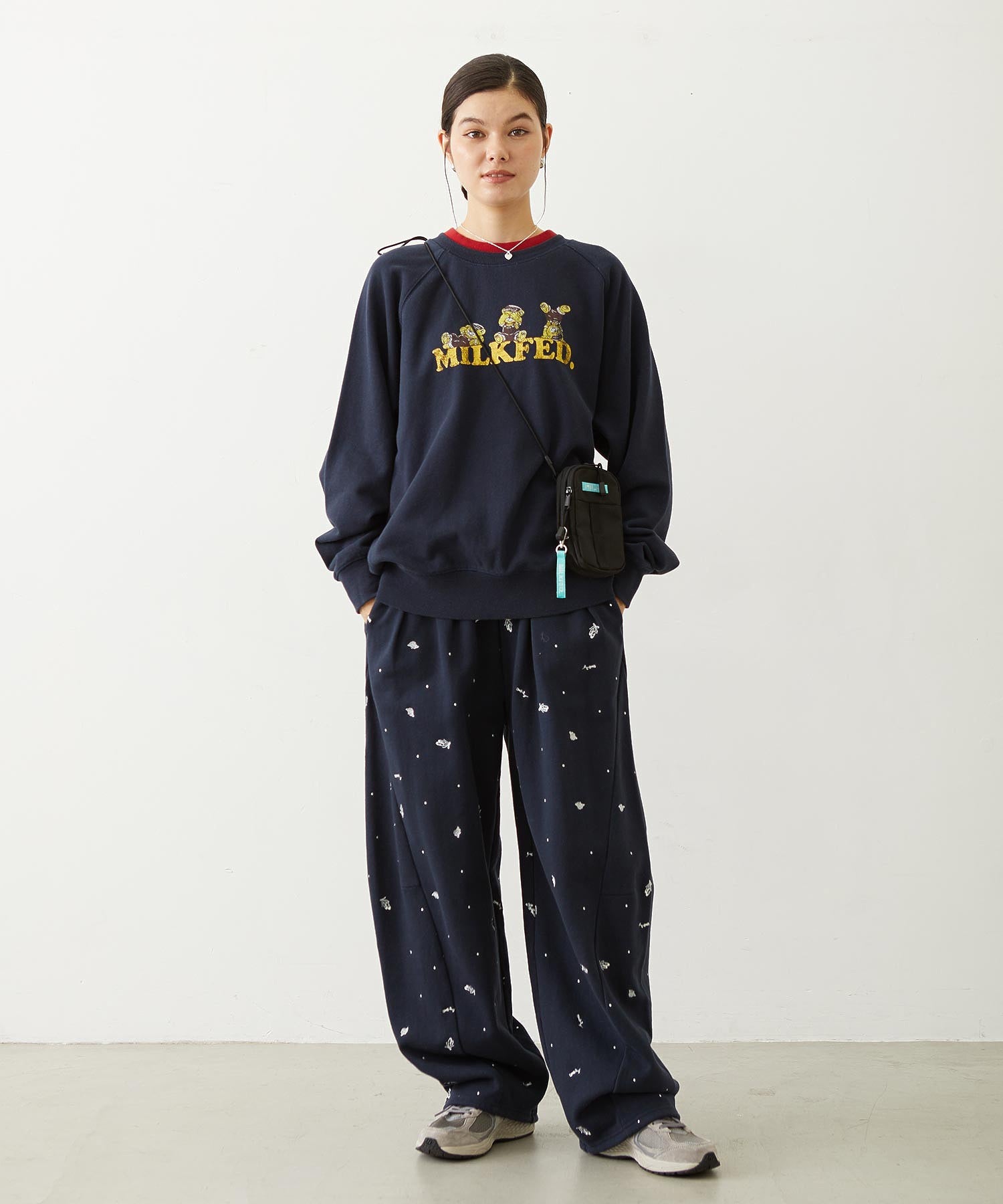 M.FEDDY DOUBLE COLLAR SWEAT TOP