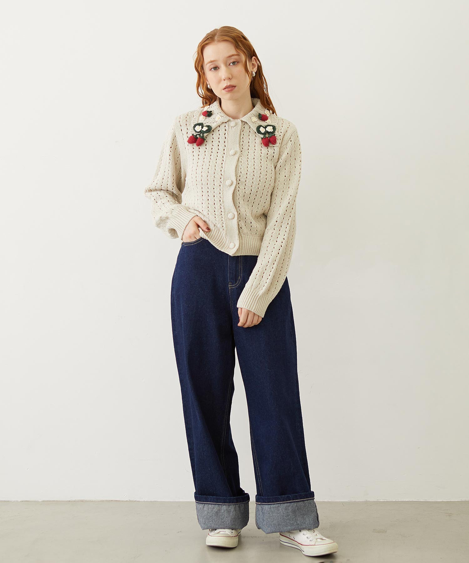 STRAWBERRY KNIT CARDIGAN