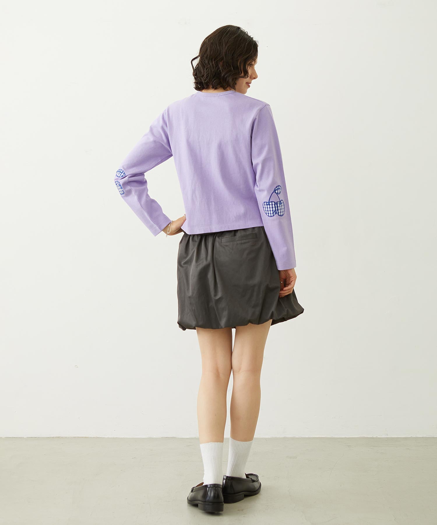 CHERRY ELBOW CARDIGAN