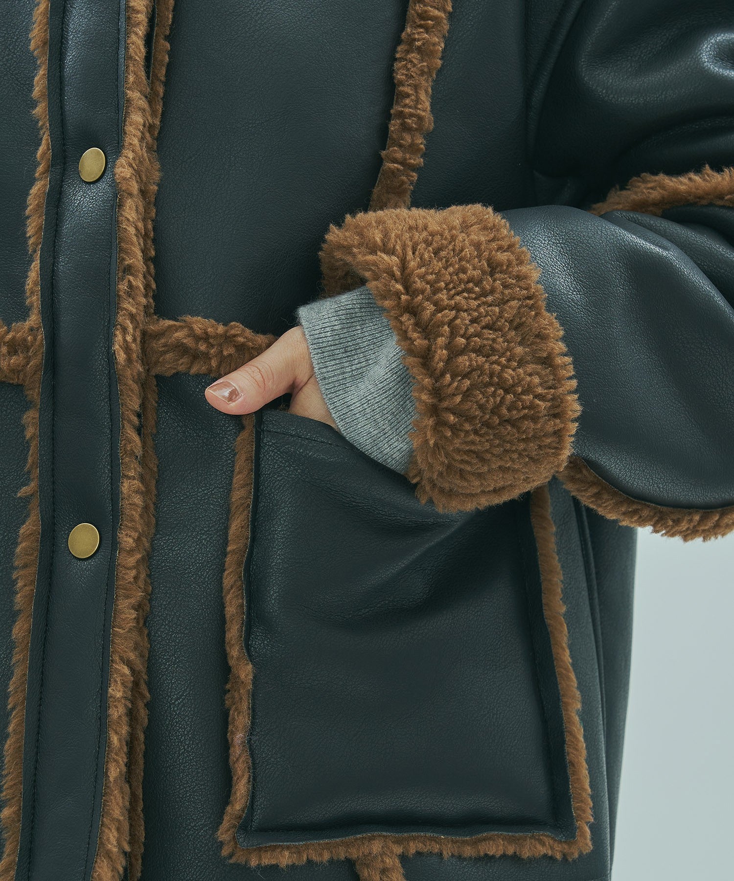 FAUX MOUTON ２WAY JACKET