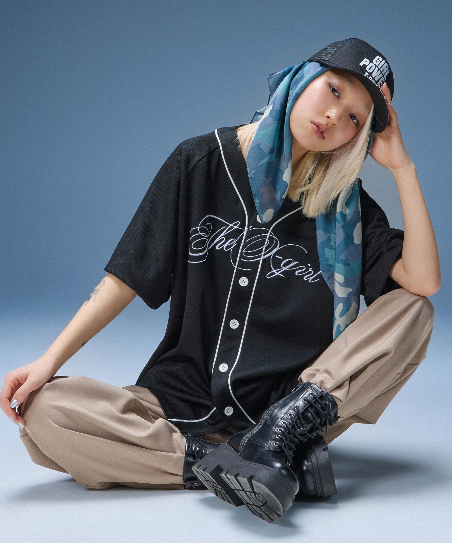 GIRL POWER LOGO TRUCKER CAP