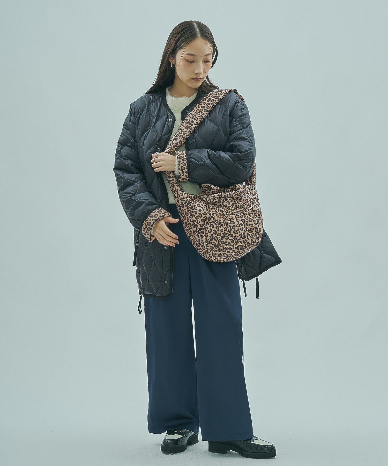 model:163cm 着用サイズ:M