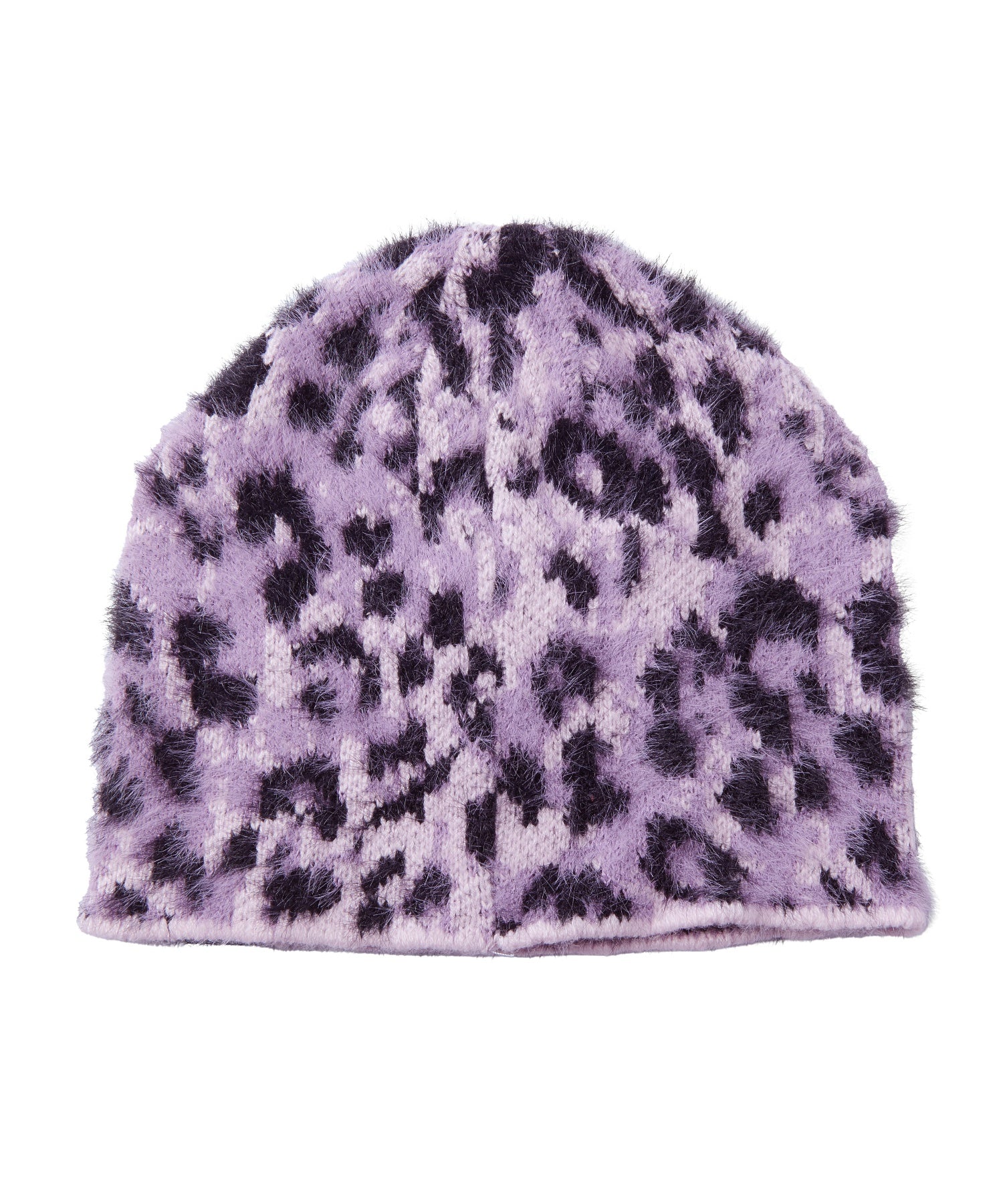 LEOPARD SHAGGY JACQUARD BEANIE