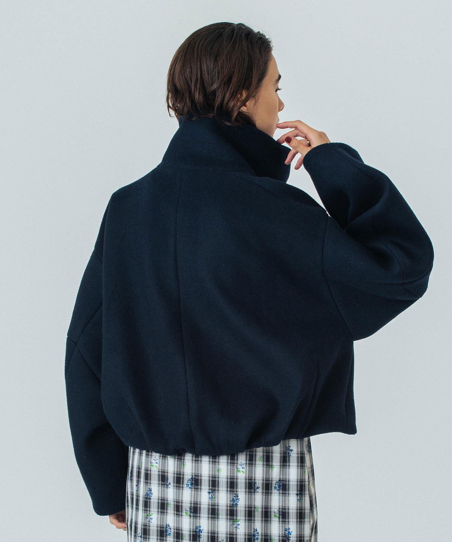 mici/BIG STAND COLLAR BLOUSON