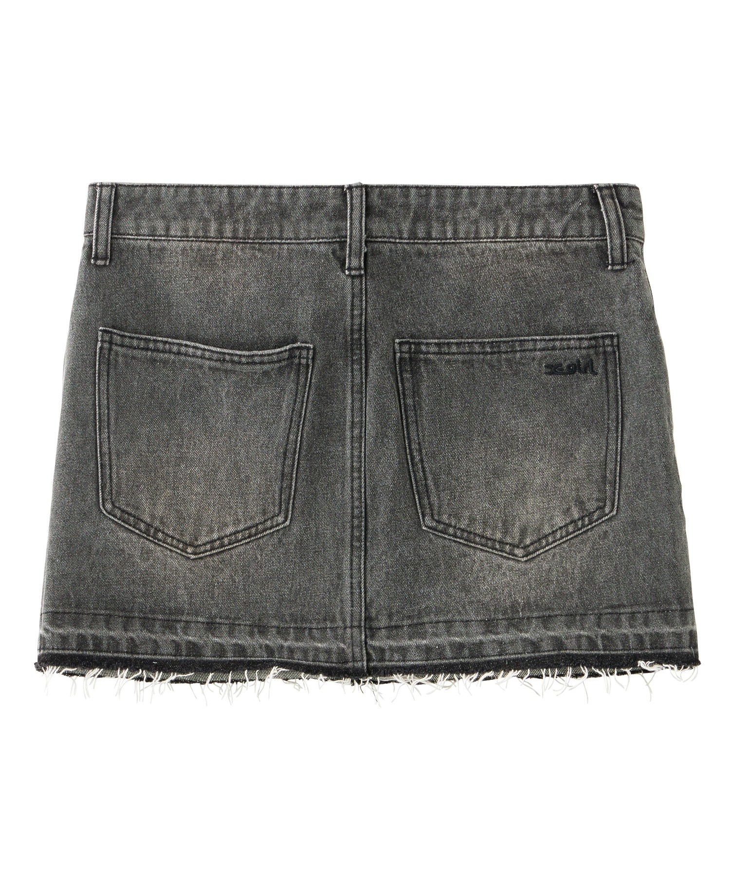 LOW RISE DENIM MINI SKIRT