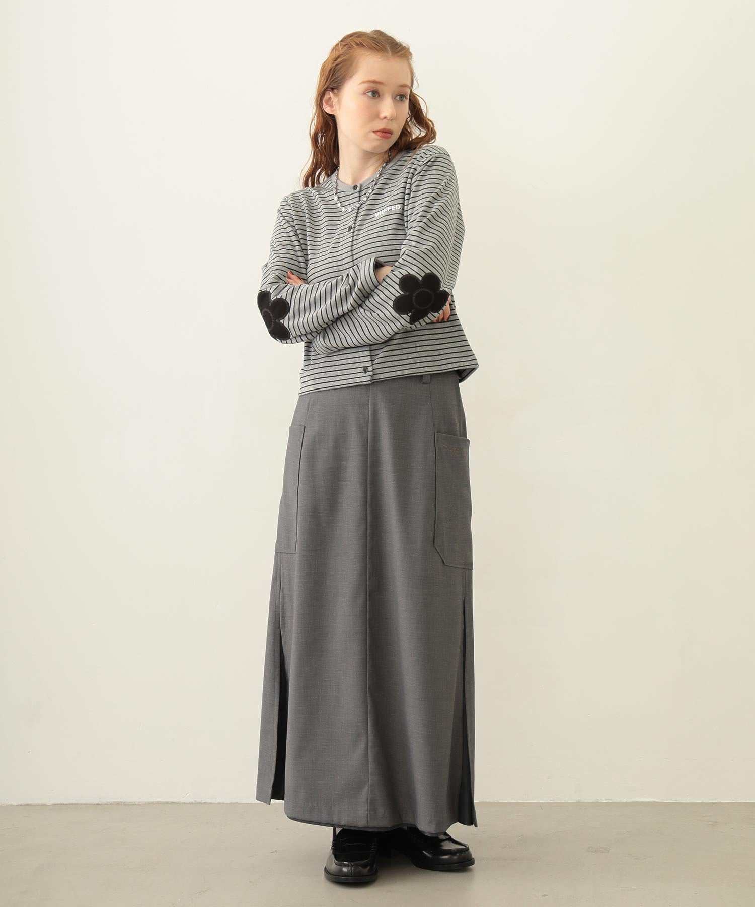 FLOWER ELBOW CARDIGAN