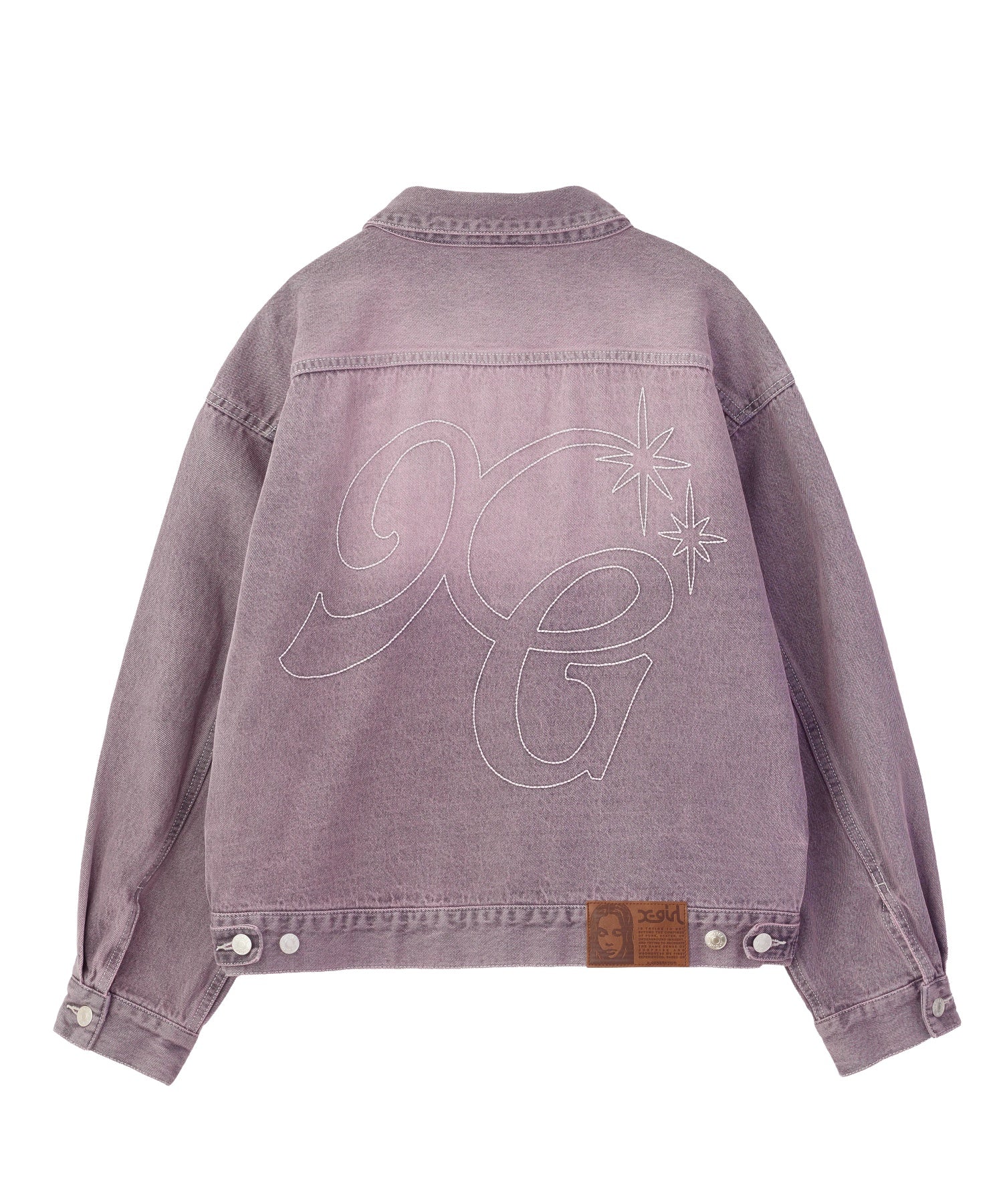 LOGO MARK STITCHED DENIM JACKET
