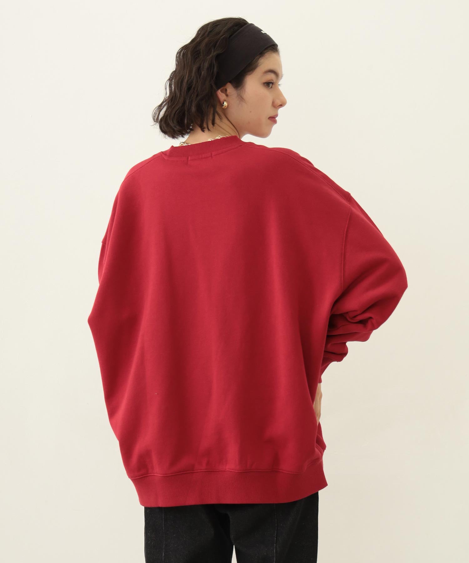 COOPER LOGO WIDE CREW SWEAT TOP