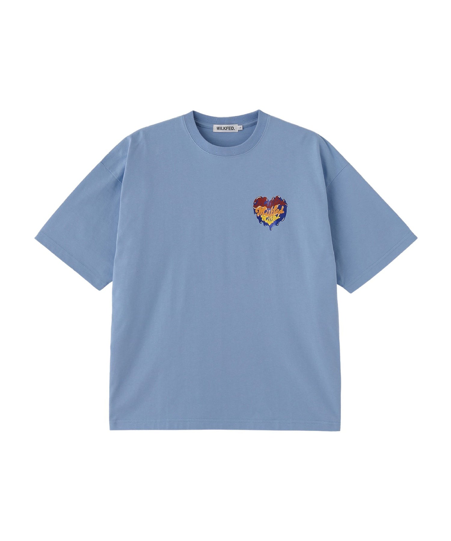MELTY GLITTER HEART WIDE S/S TEE