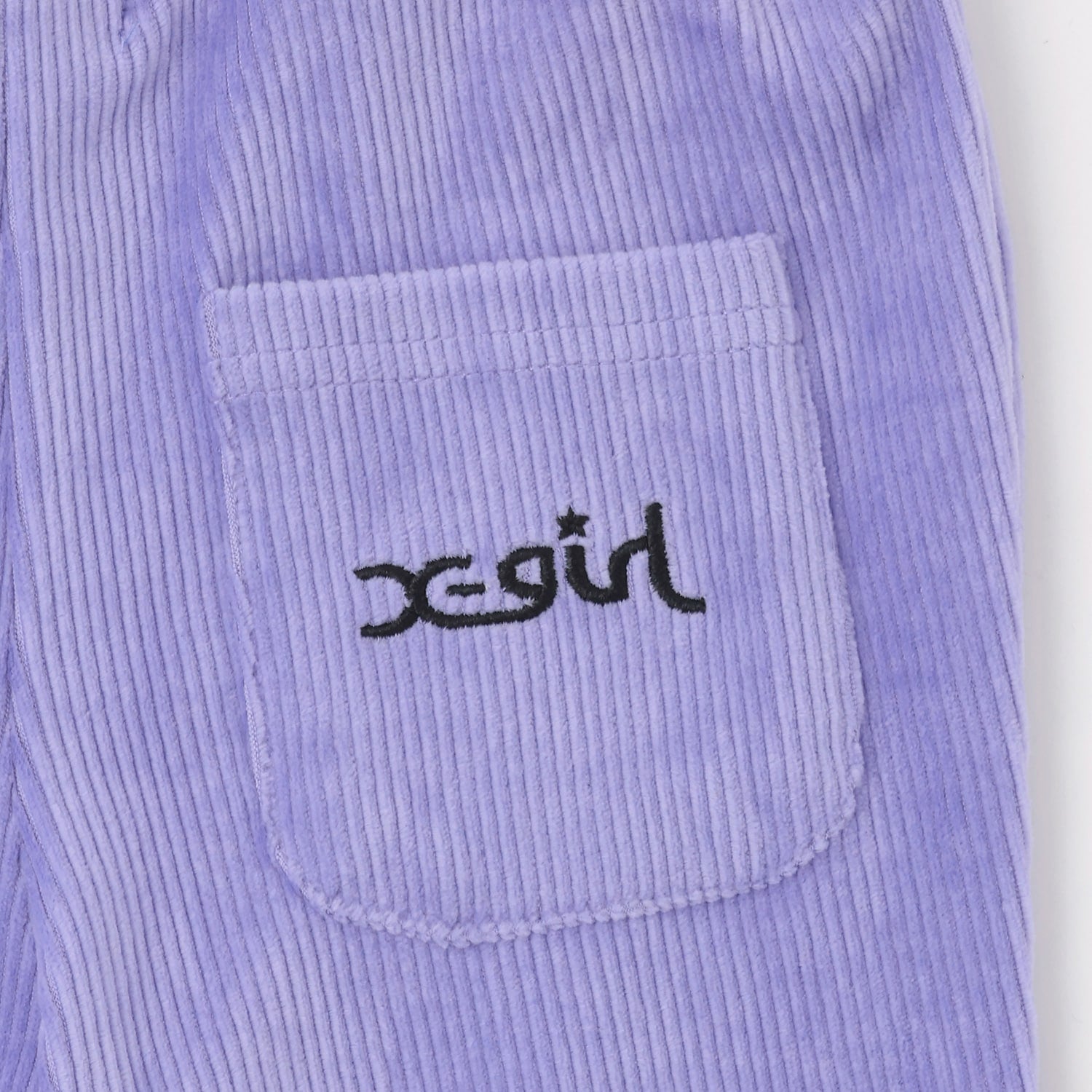 コーデュロイ調スリットフレアレギンス