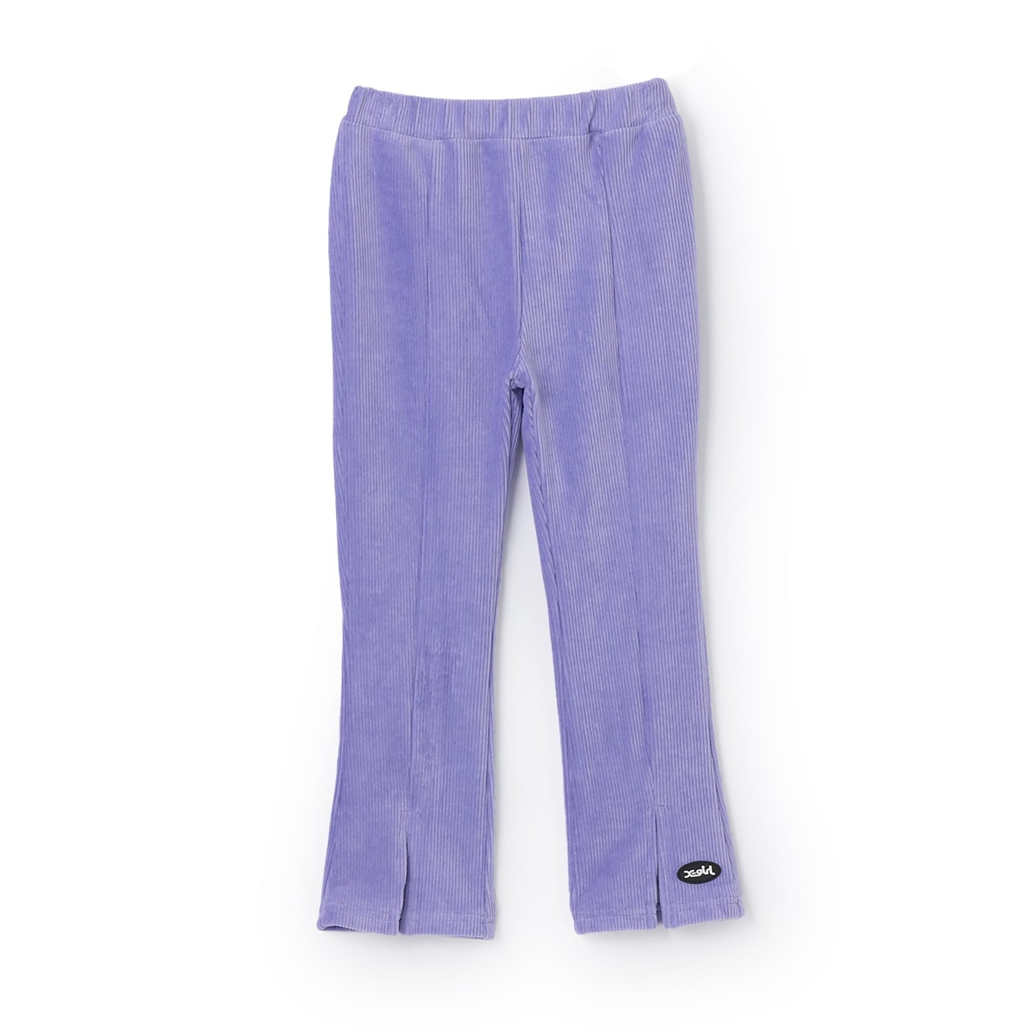 コーデュロイ調スリットフレアレギンス