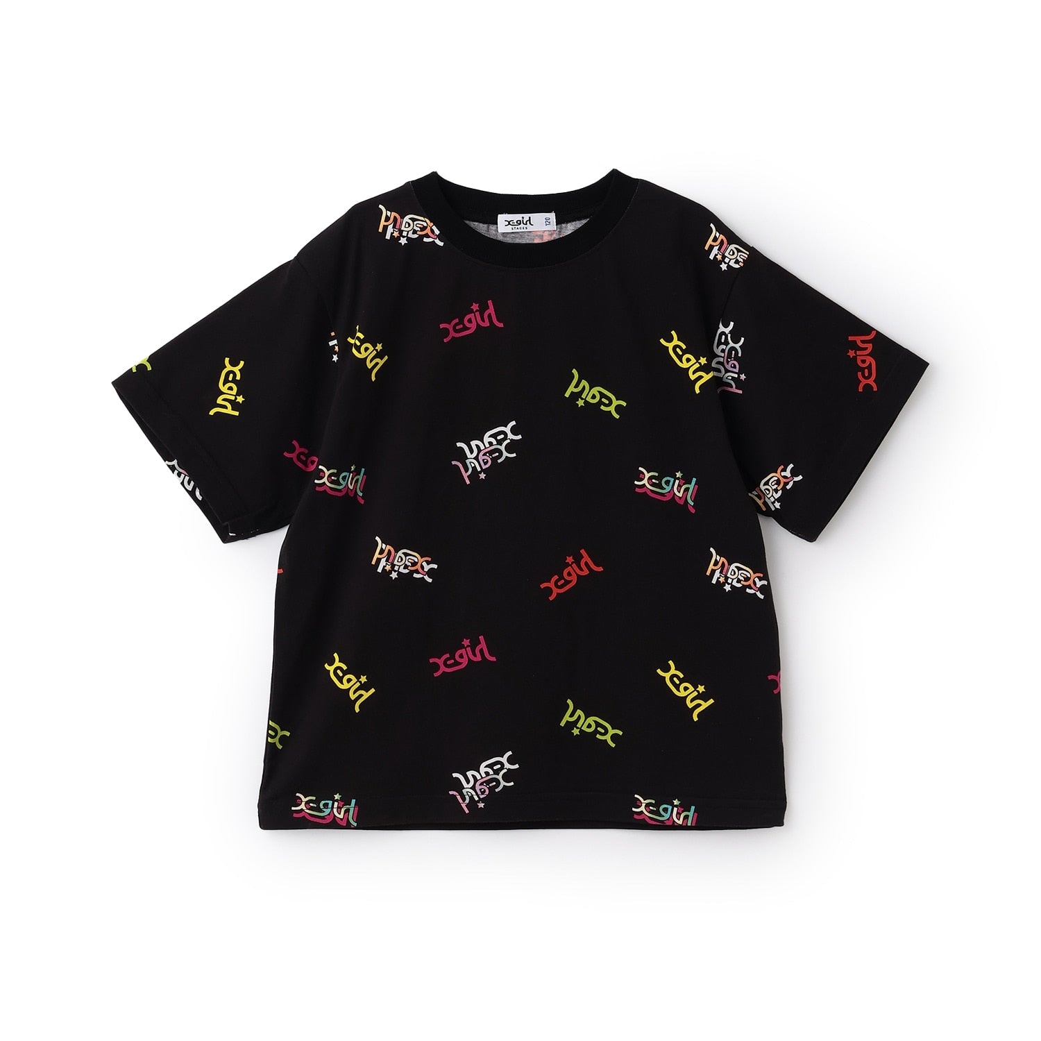 ミルズロゴ総柄半袖Tシャツ