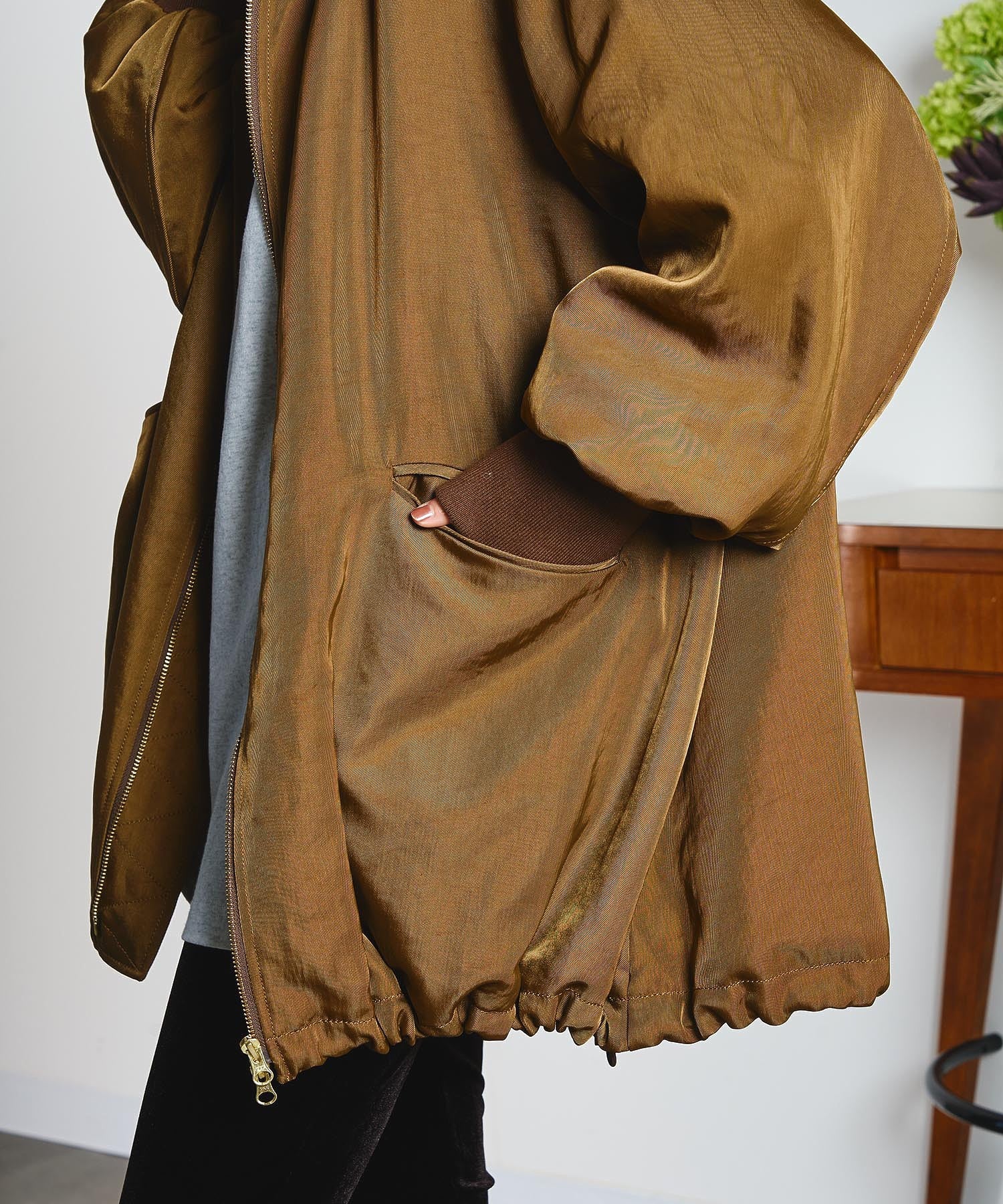 CREOLME/BIG COLLAR PADDED COAT