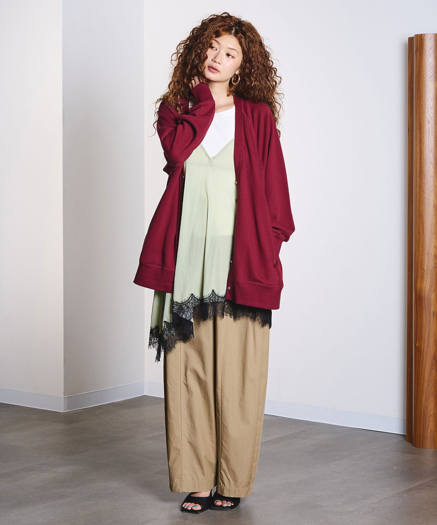 model:168cm 着用サイズ:ONE SIZE