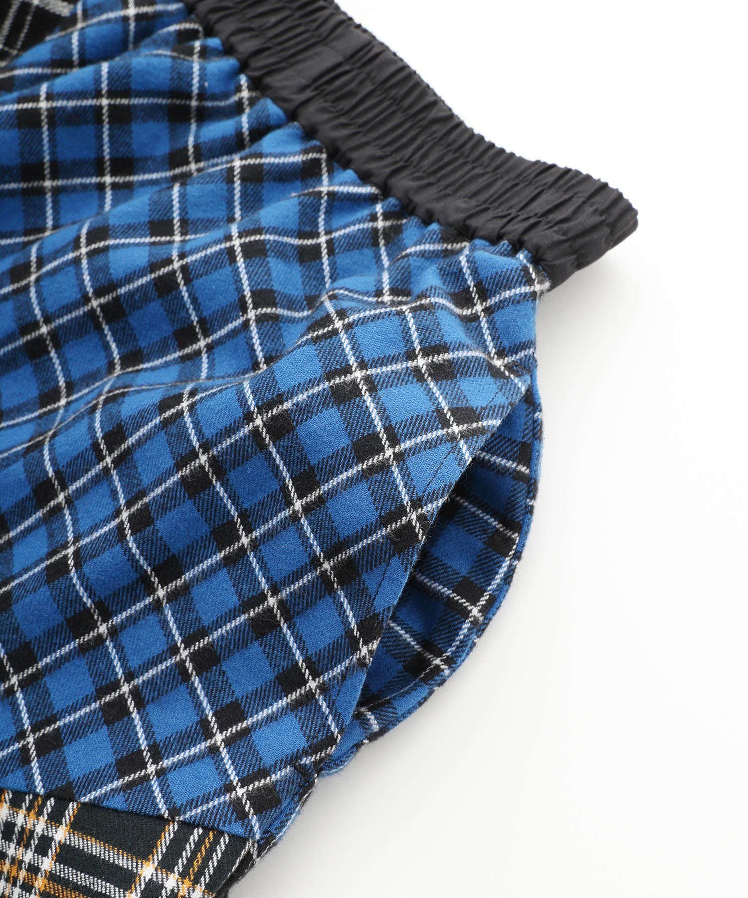 PLAID PATCHWORK SKIRT MILKFED.