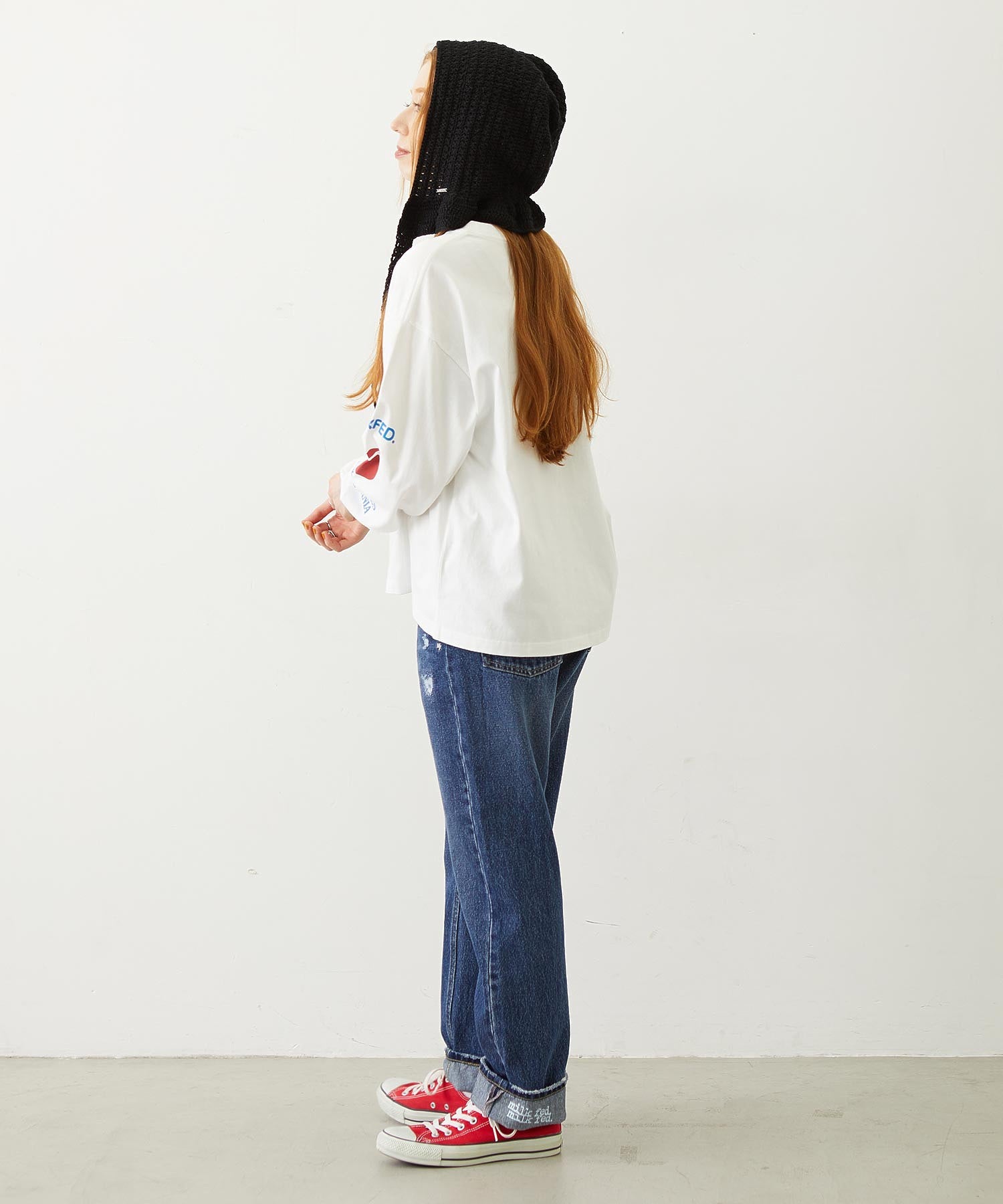 FRILL KNIT BONNET