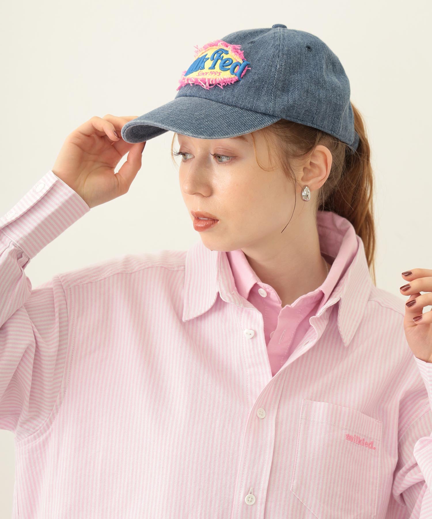 FRAYED LOGO PATCH CAP